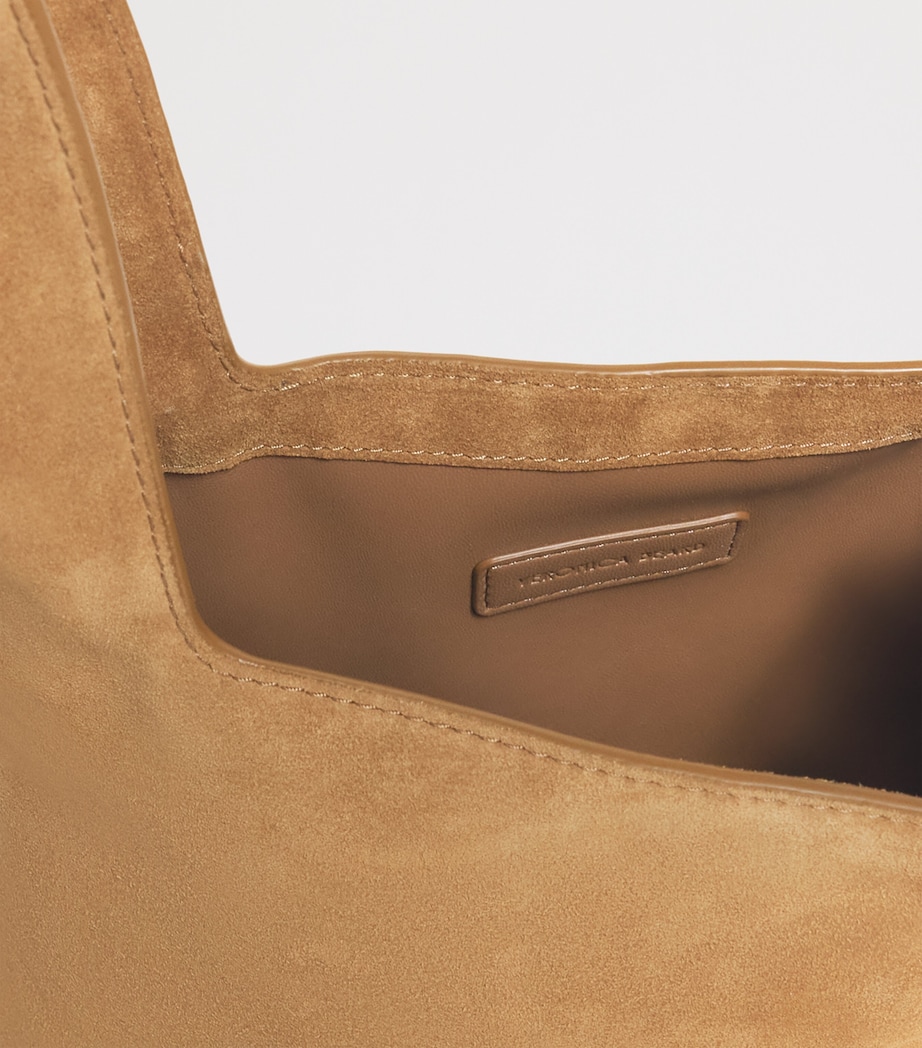 Suede Embellished Swing Clutch Bag ACORN Image 6