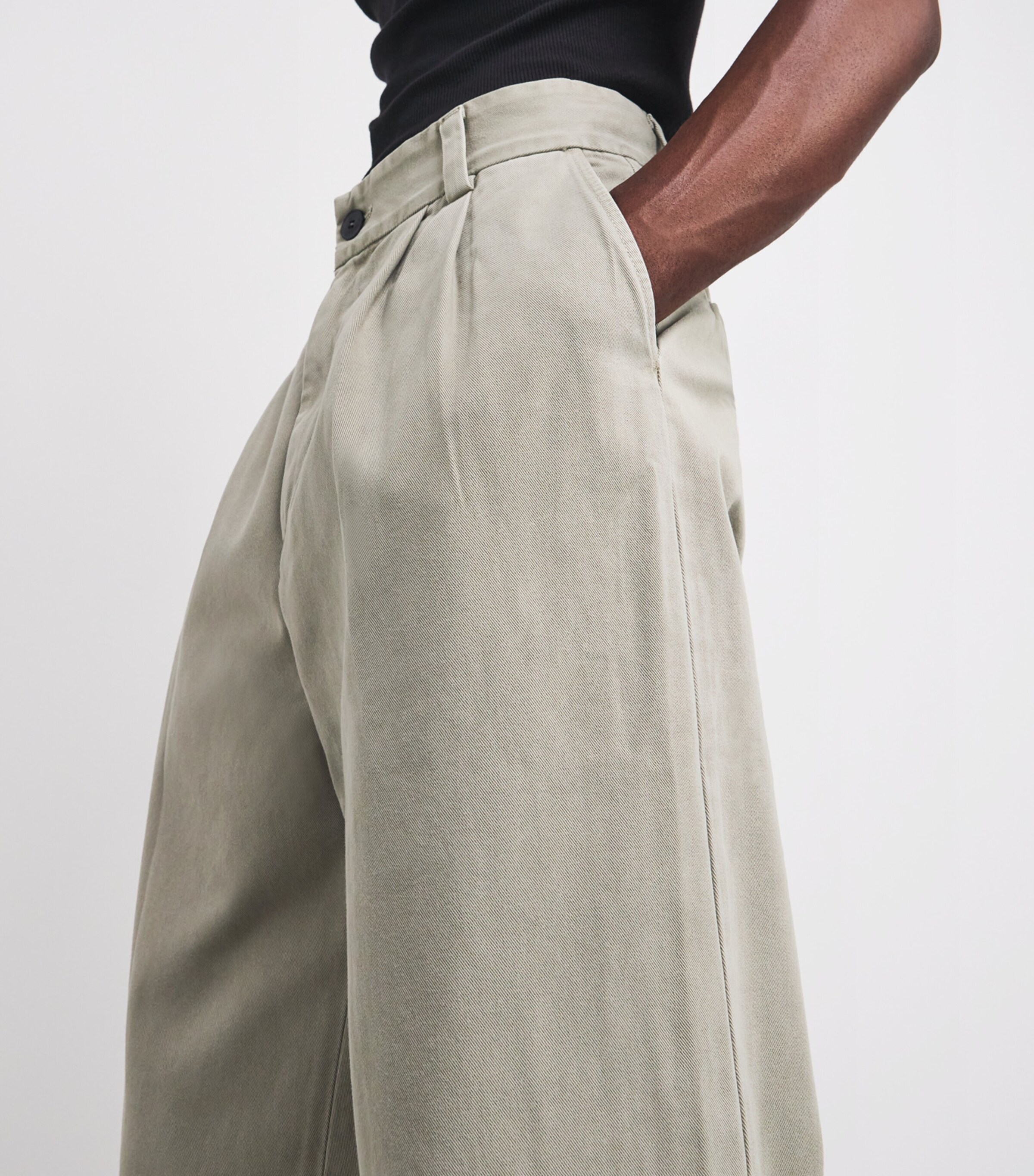 Cotton Pleated Slater Trousers WKR Image 6