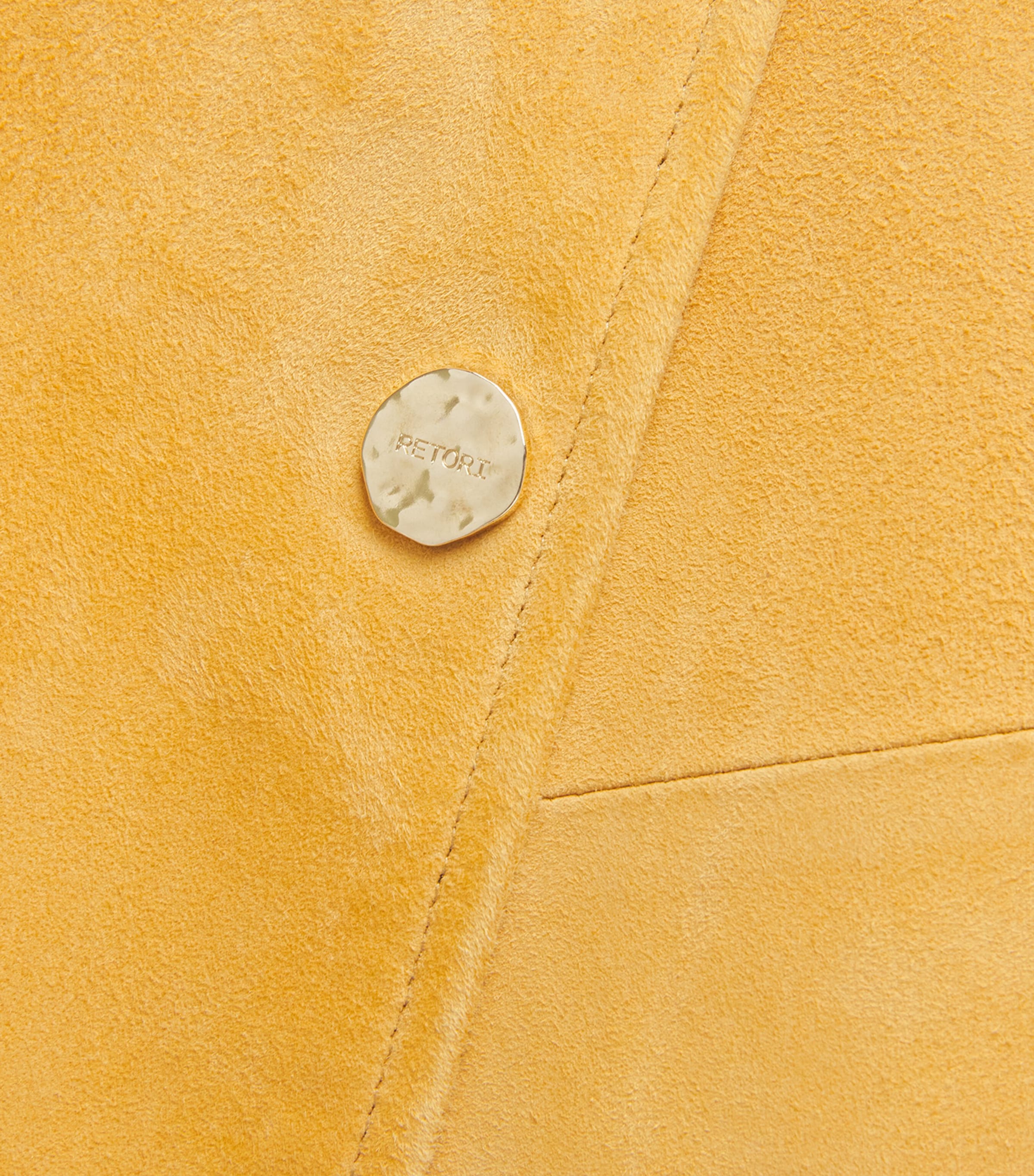 Suede Scarf Trench Coat CRN204 CORN Image 5