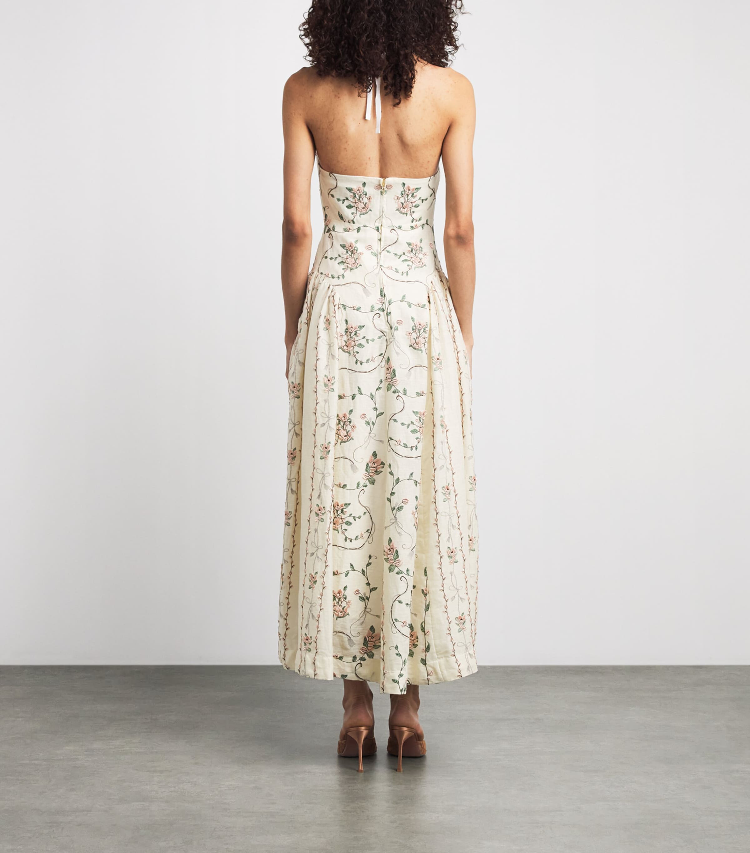 Agua By Agua Bendita Womens Linen Balsa Navegante Midi Dress Image 4