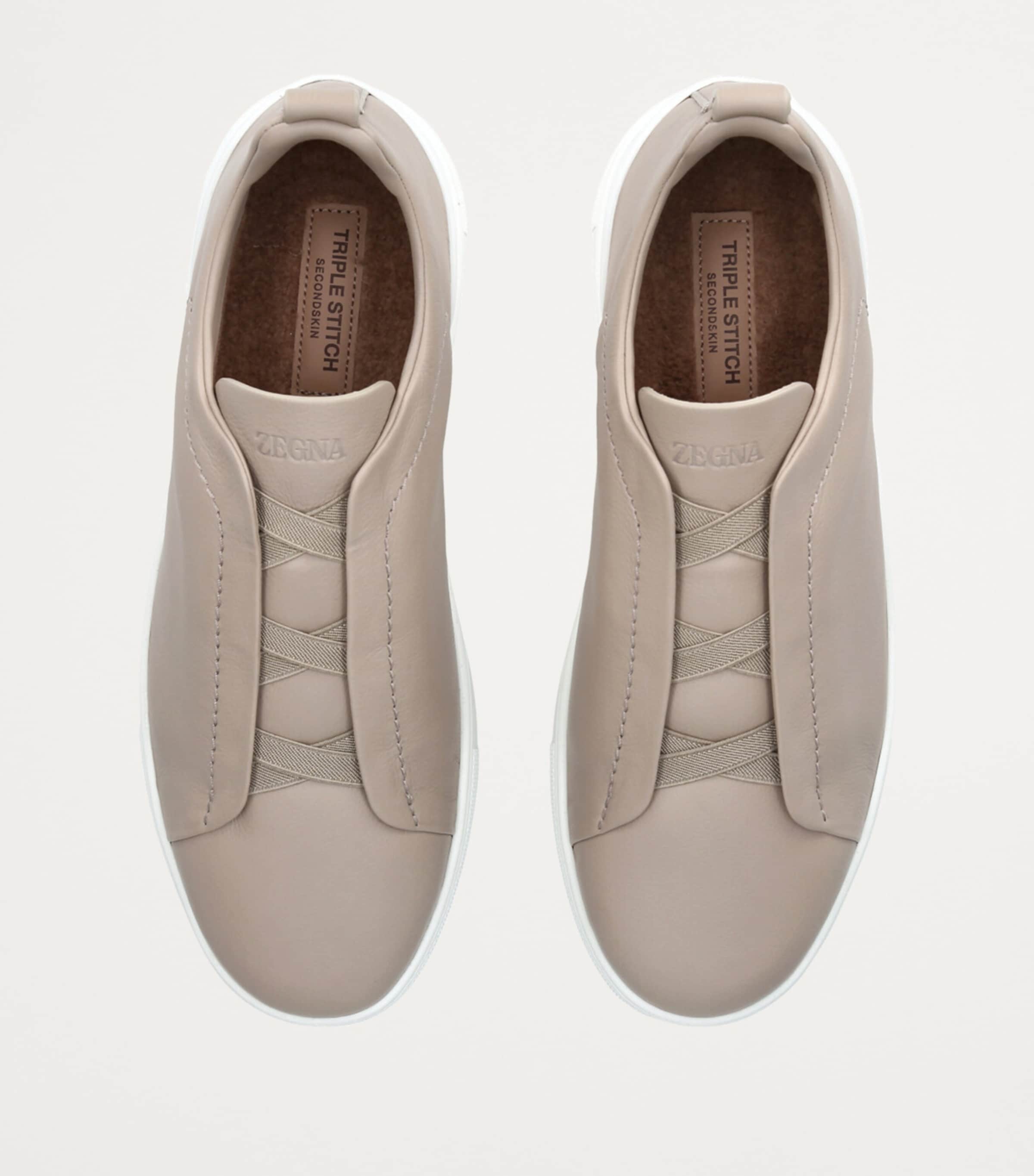 Shearling Triple Stitch SECONDSKIN Sneakers GREY MID Image 4