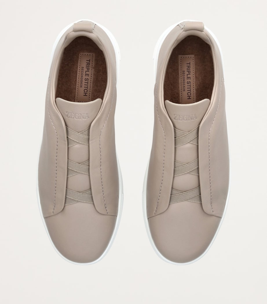 Shearling Triple Stitch SECONDSKIN Sneakers GREY MID Image 4