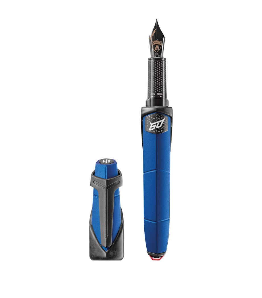 Montegrappa x Lamborghini 60° Blue Aegeus Fountain Pen Blue Image 1