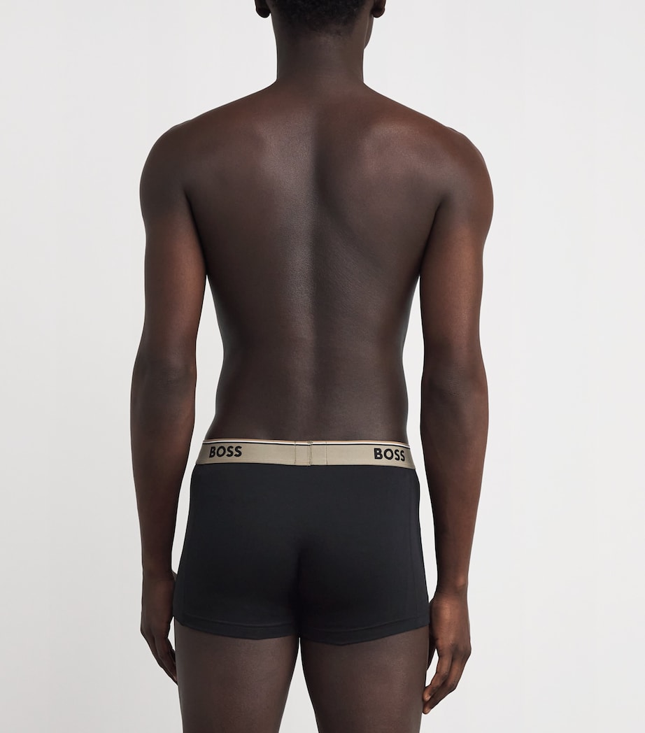 Cotton-Stretch Power Trunks (Pack of 3) OPEN BLUE461 Image 3