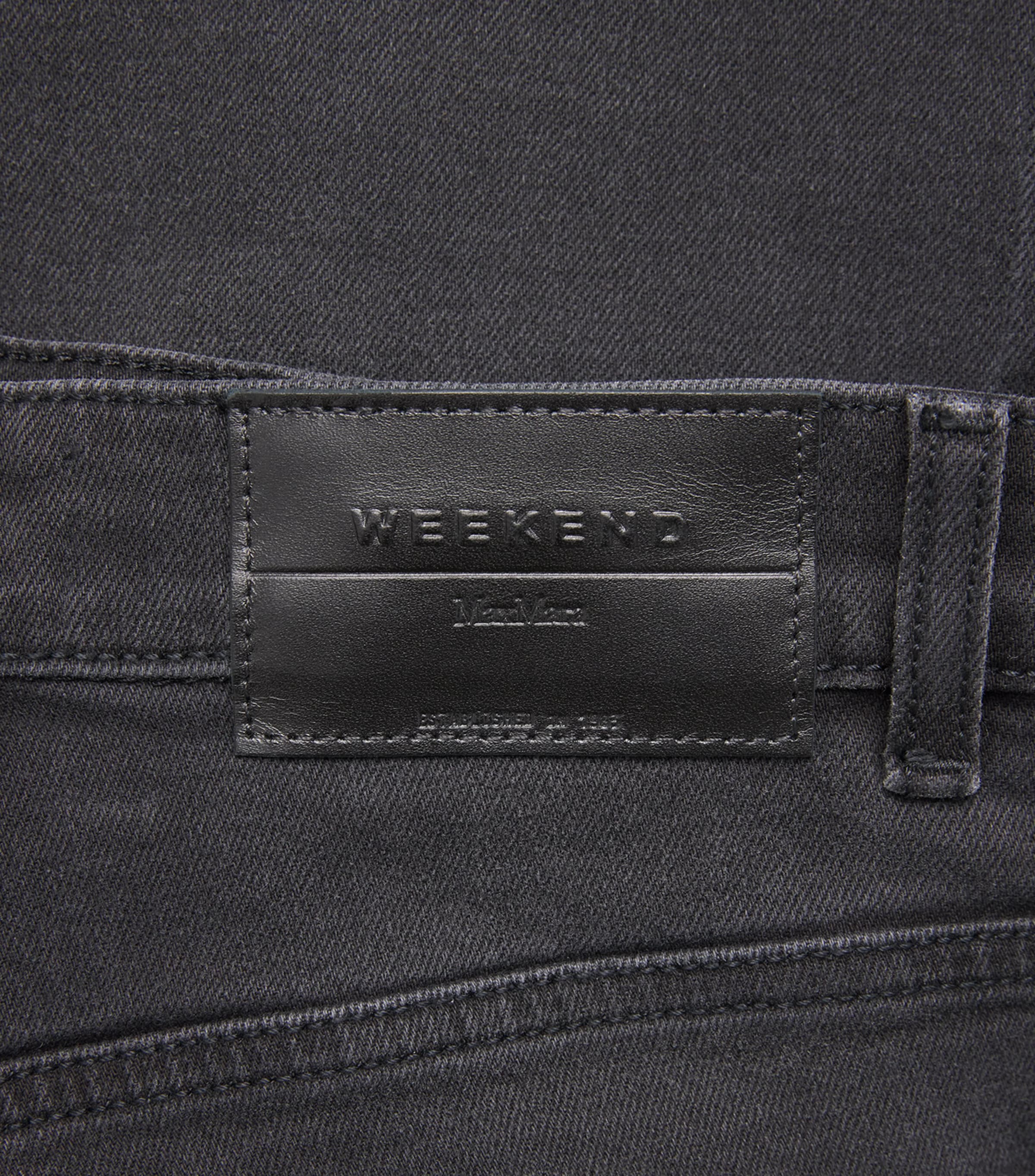 High-Rise Straight Jeans BLACK Image 5