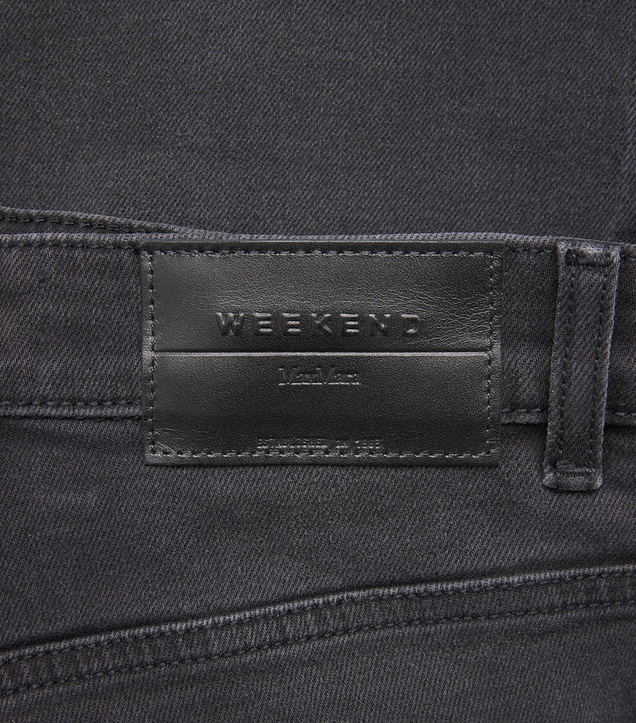 High-Rise Straight Jeans BLACK Image 5