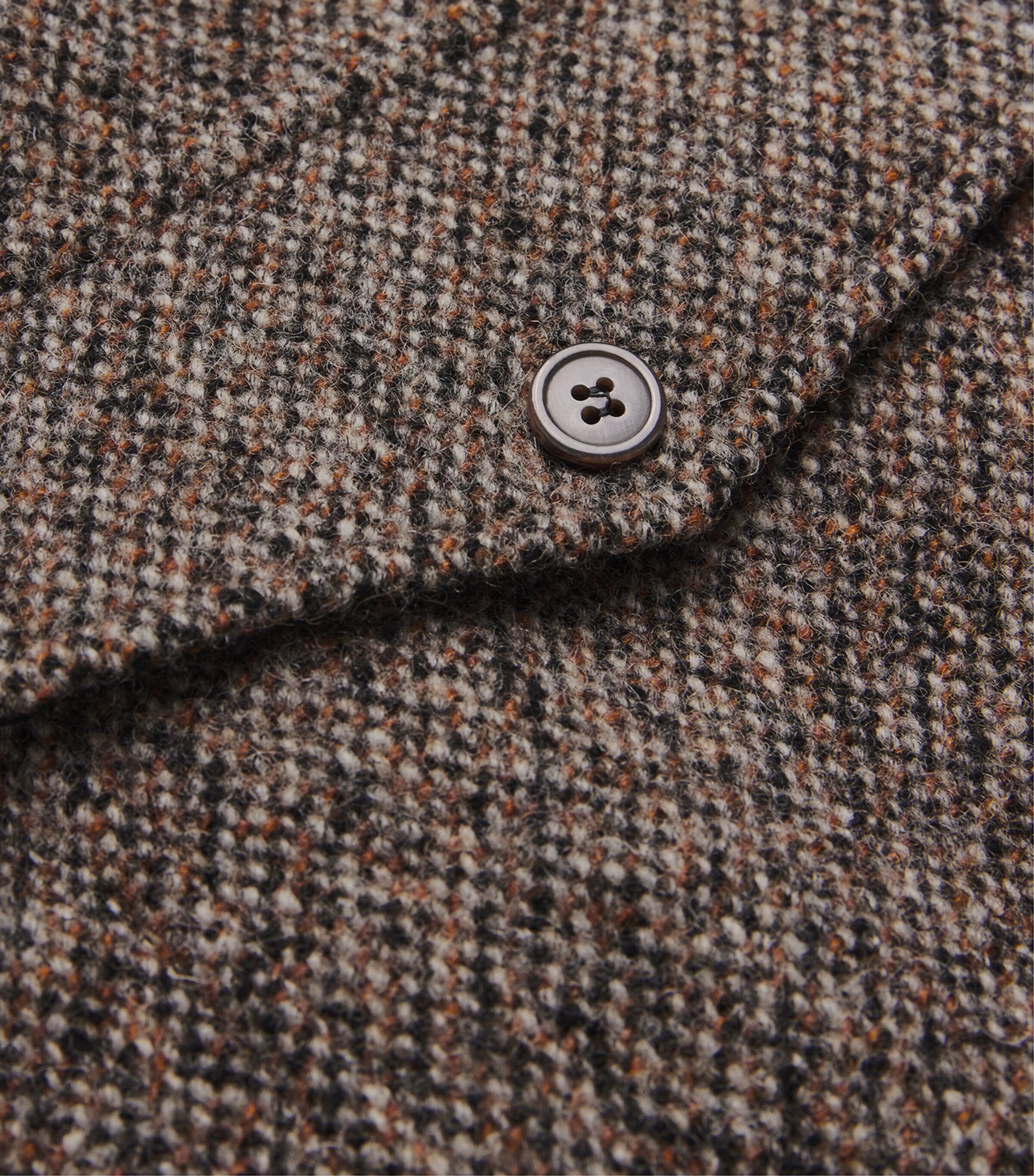 Wool-Blend Zip-Up Overshirt RUST Image 5