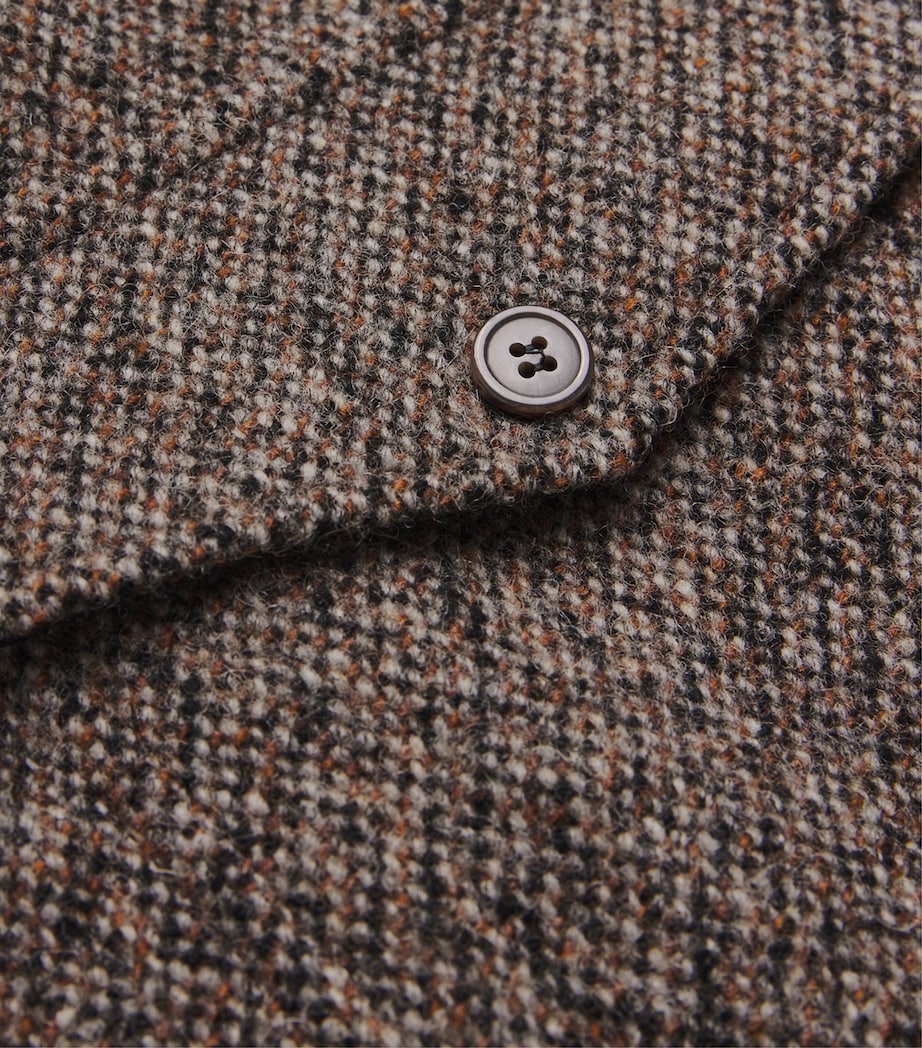 Wool-Blend Zip-Up Overshirt RUST Image 5