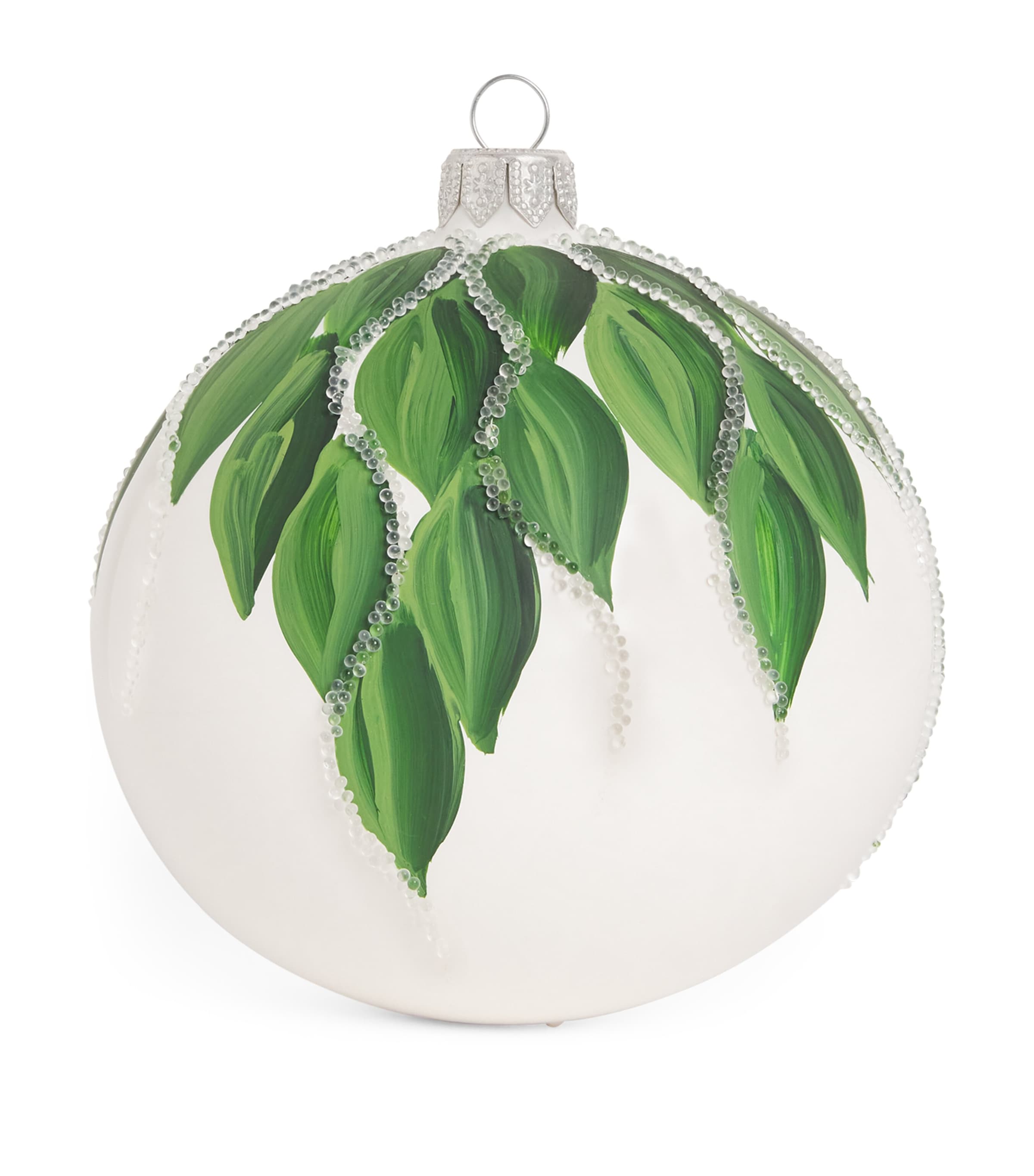 Harrods Glass Leaves Bauble