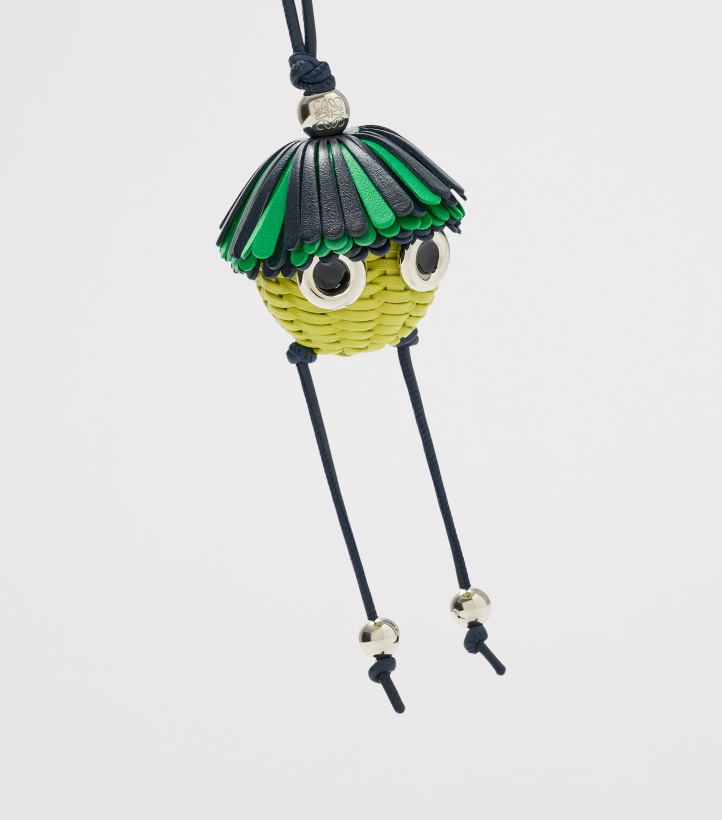 LOEWE Leather Loomie Bag Charm Green Image 2