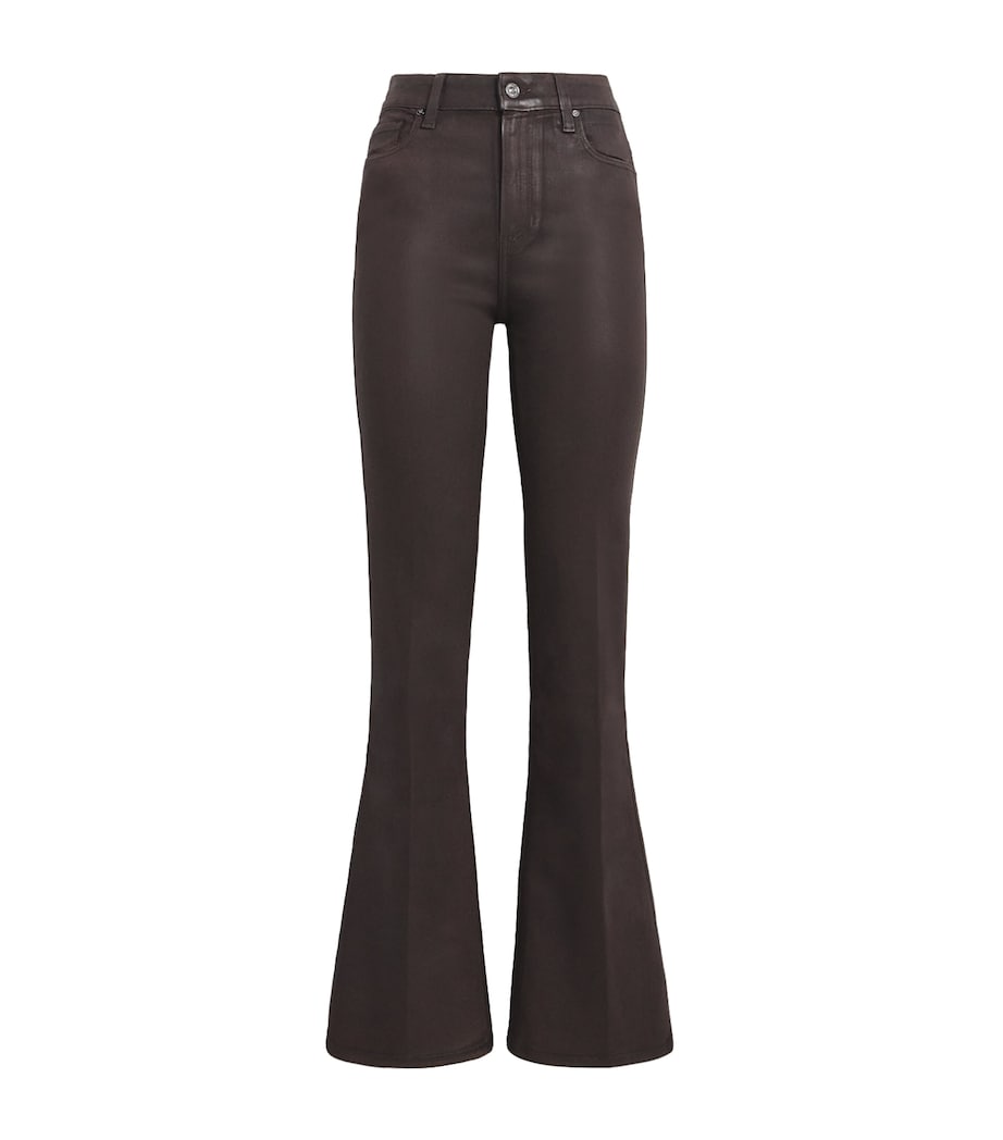 Coated Laurel Canyon Flared Jeans CHICORY COFFEE LX CT Image 1