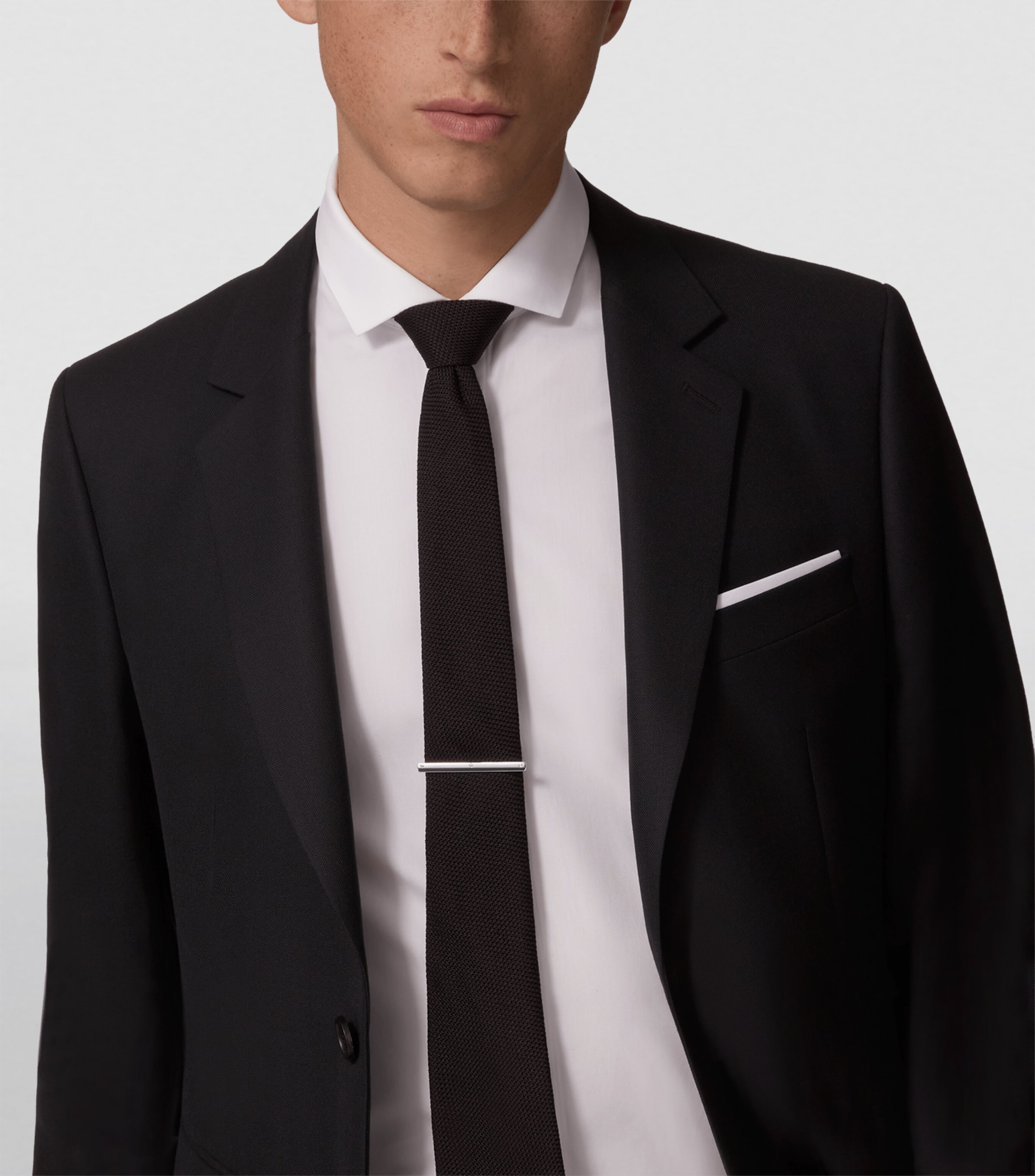 Stainless Steel Santos de Cartier Tie Clip STEEL Image 5