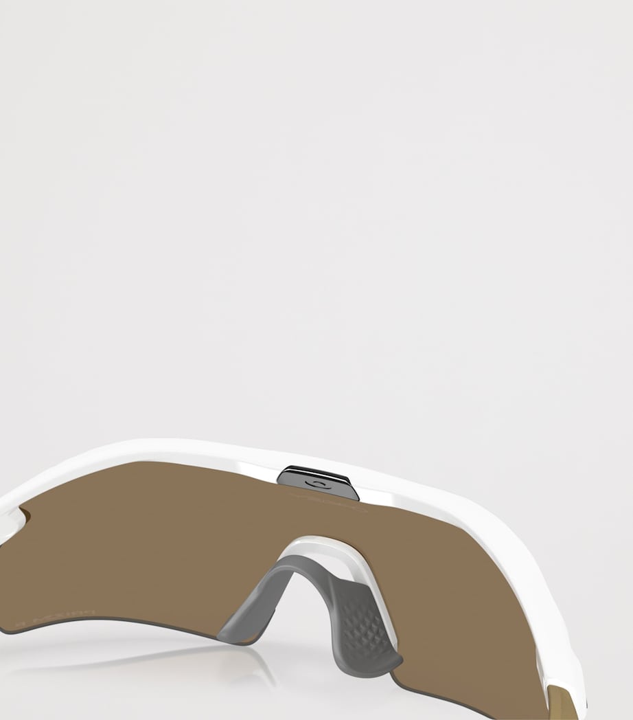 Oakley Radar Plate Rectangle Sunglasses White Image 7