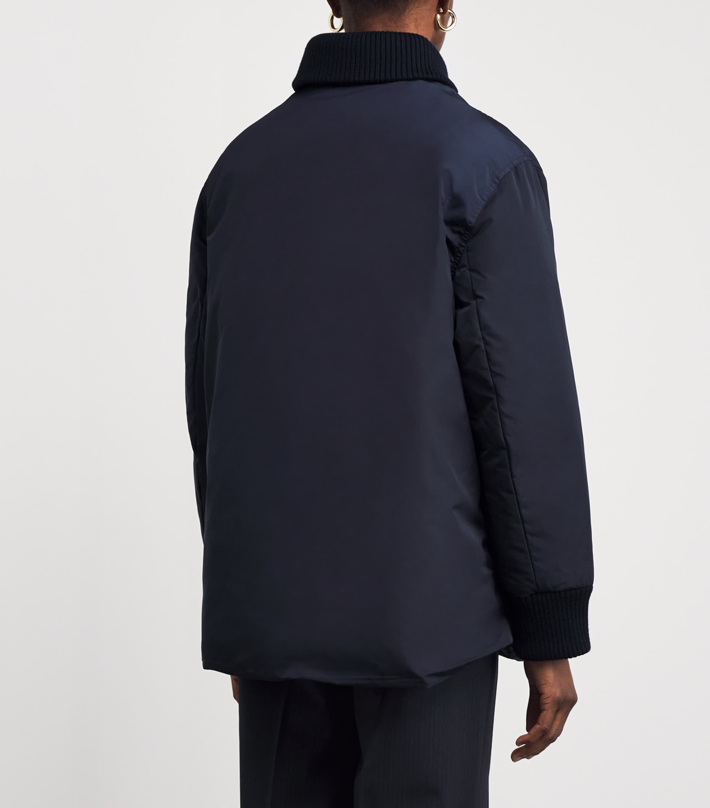 Quilted Padded Jacket NAVY BLUE Image 4