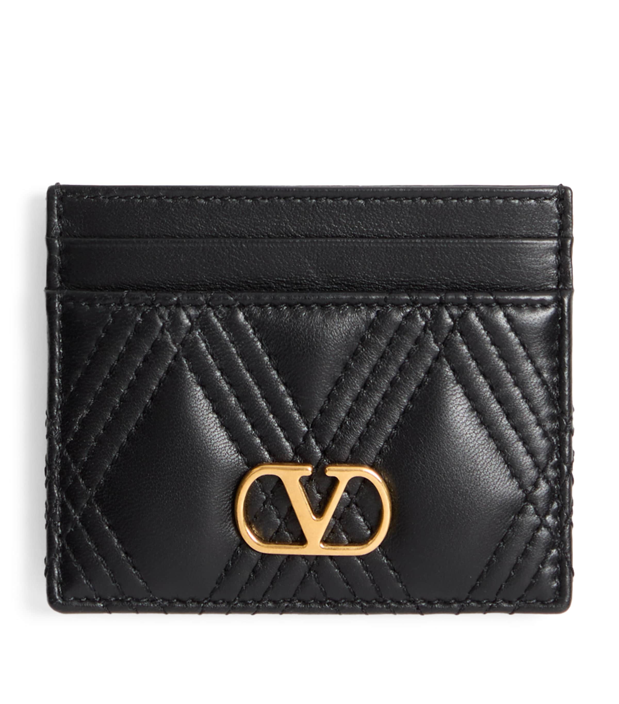 Valentino Garavani Leather Quiltie 67 Card Holder | Women Accessories | Card Holders | Designers | Valentino Garavani | Men Clothing | Knitwear | Cardigans | Women Clothing | Skirts | Mini Skirts | Women Shoes | Boots | Biker Boots