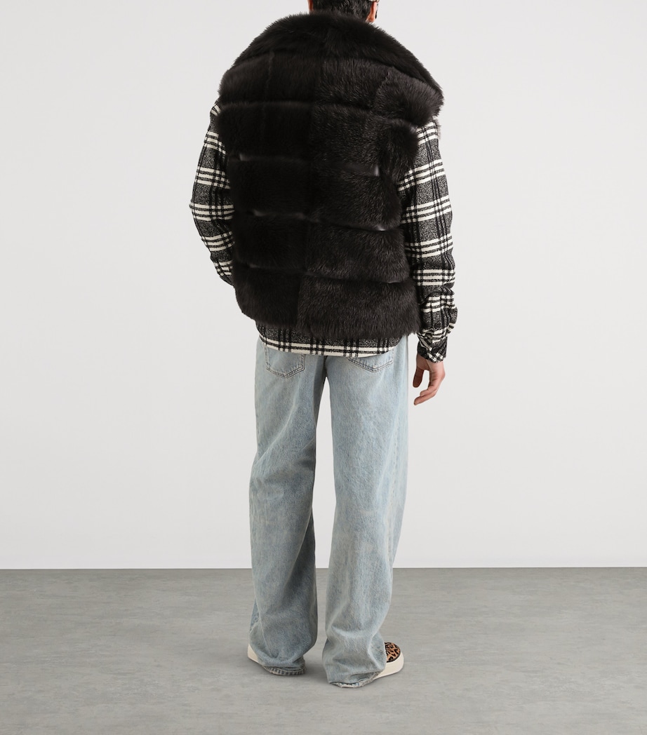 Dolce&Gabbana Mens Wool-Blend Check Shacket Check Tartan Image 3