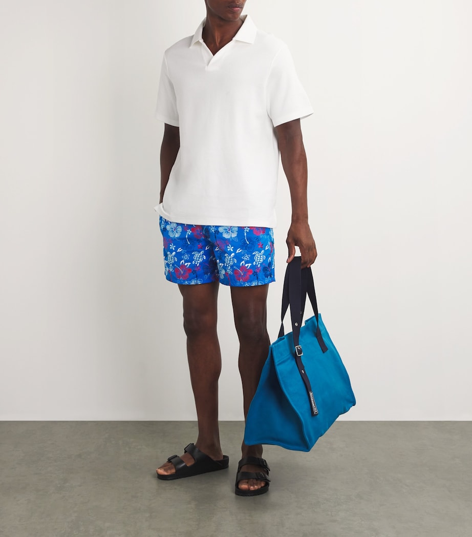 Tropical Turtles Mistral Swim Shorts 601-BLEU NEON Image 4