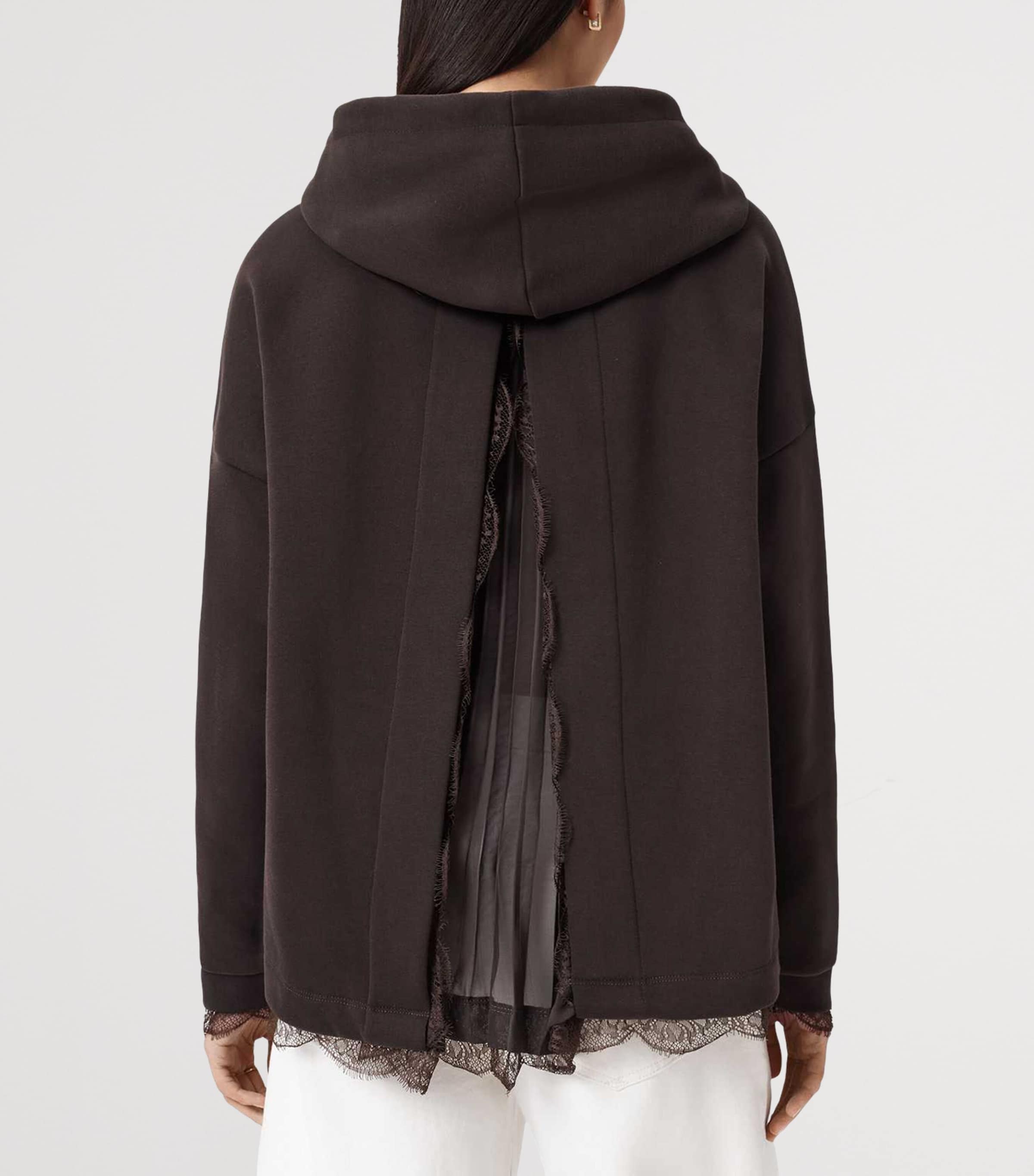 Organic Cotton-Blend Nia Hoodie BOTTLE BROWN Image 5