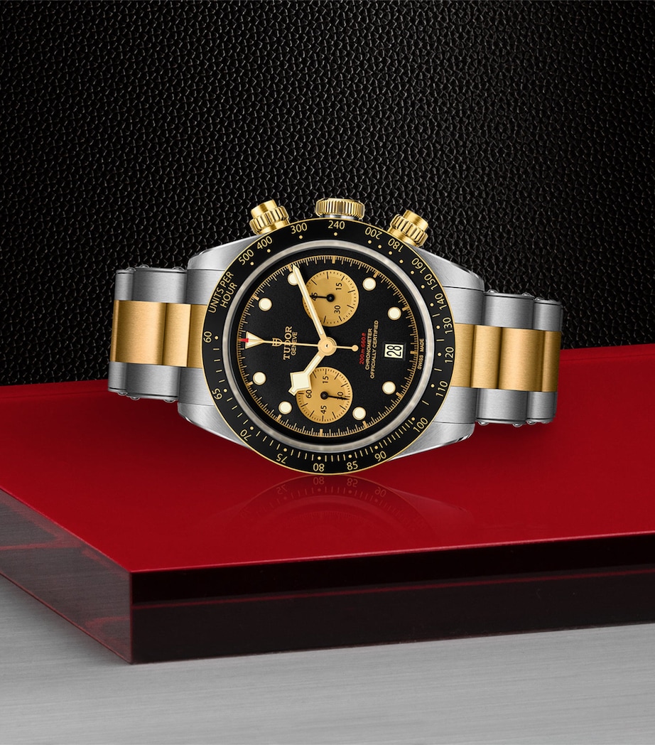 Black Bay Chrono Stainless Steel and Yellow Gold Watch 41mm BLACK Image 5