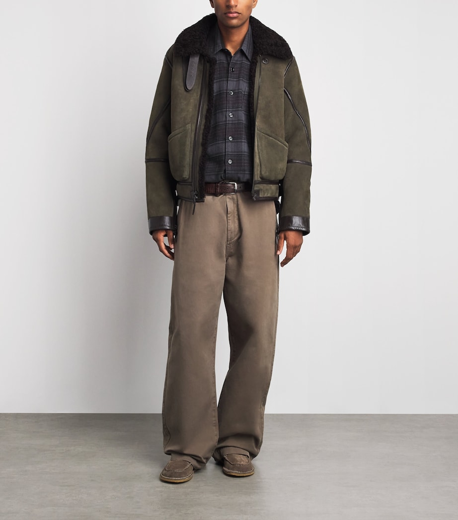 Our Legacy Mens Cotton Check Above Shirt Faded Nctrn Chk Flnl Image 2