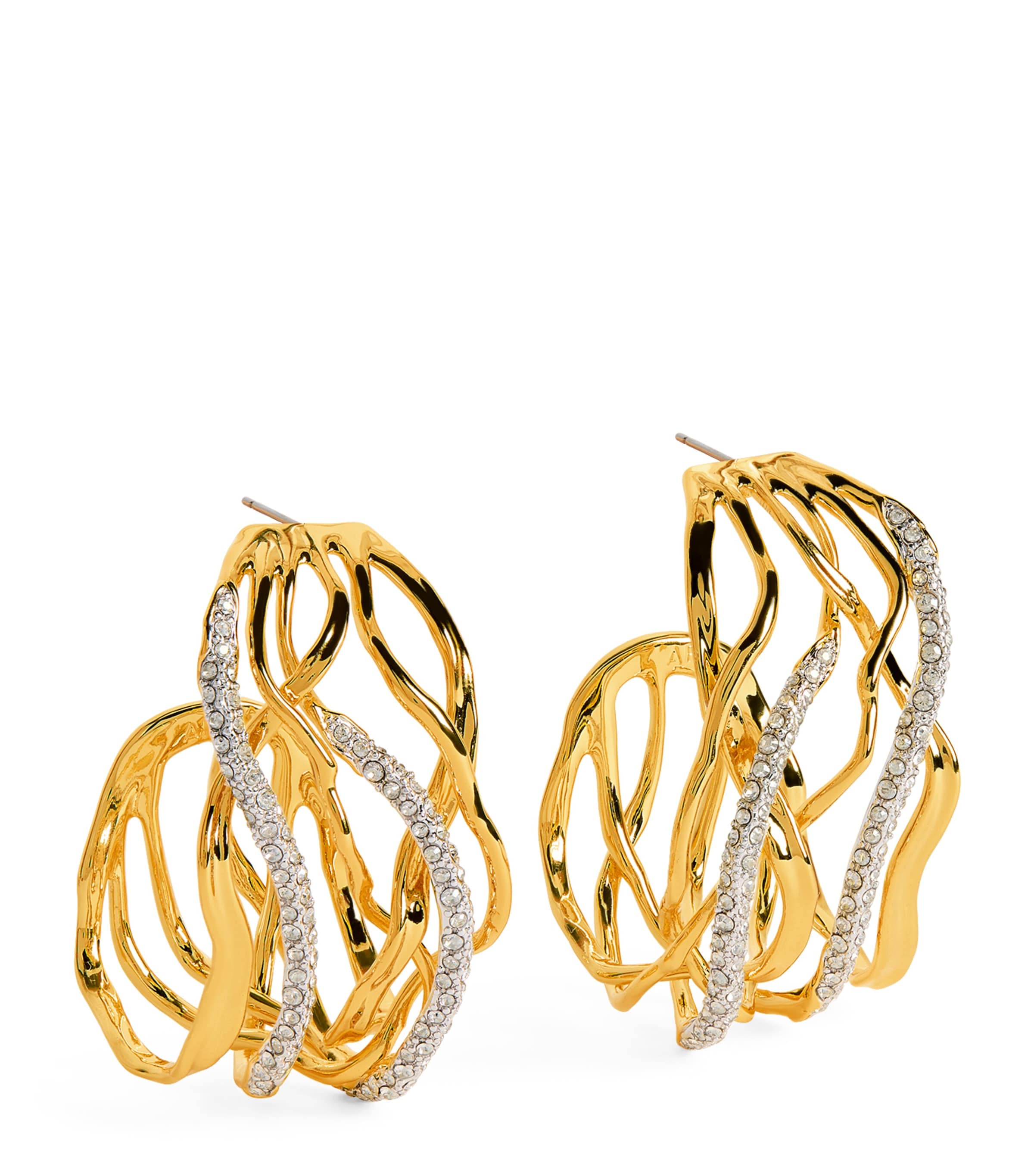 Alexis Bittar Gold-Plated Solanales Woven Earrings Gold