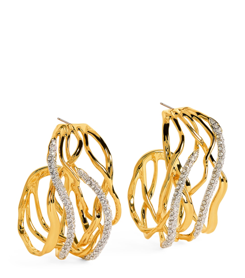 Alexis Bittar Gold-Plated Solanales Woven Earrings Gold