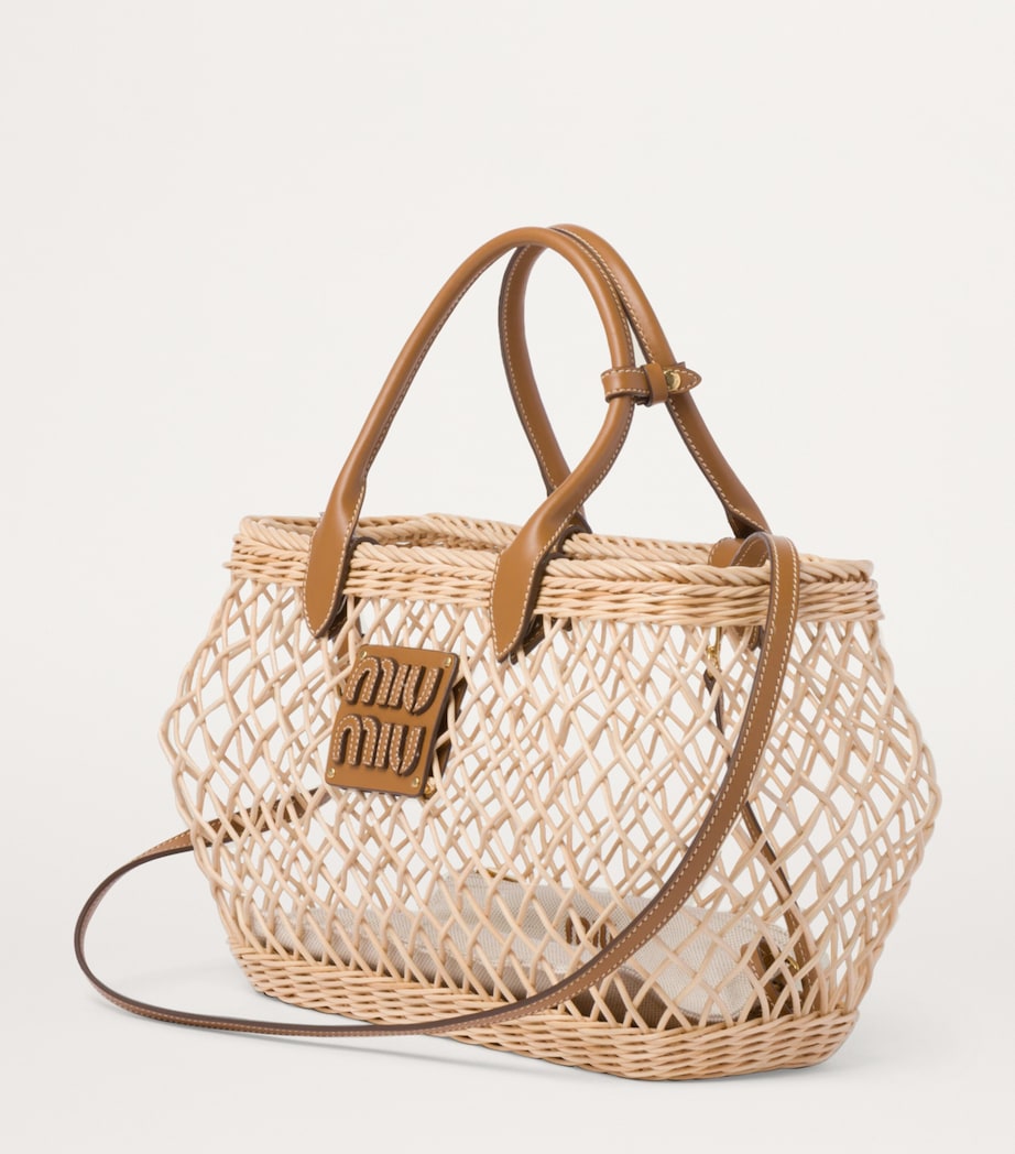 Woven Raffia Tote Bag F0KFZ Image 3