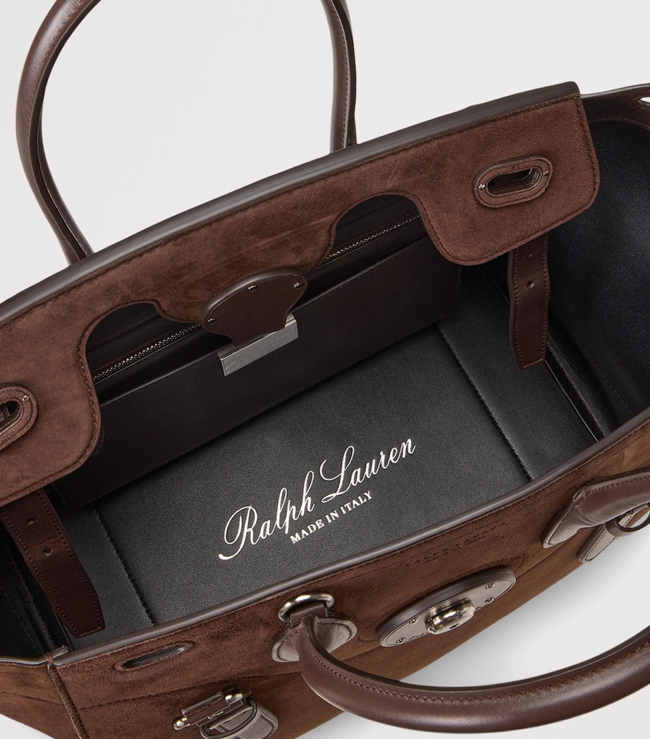 Suede Soft Ricky 33 Top-Handle Bag MOCHA Image 4