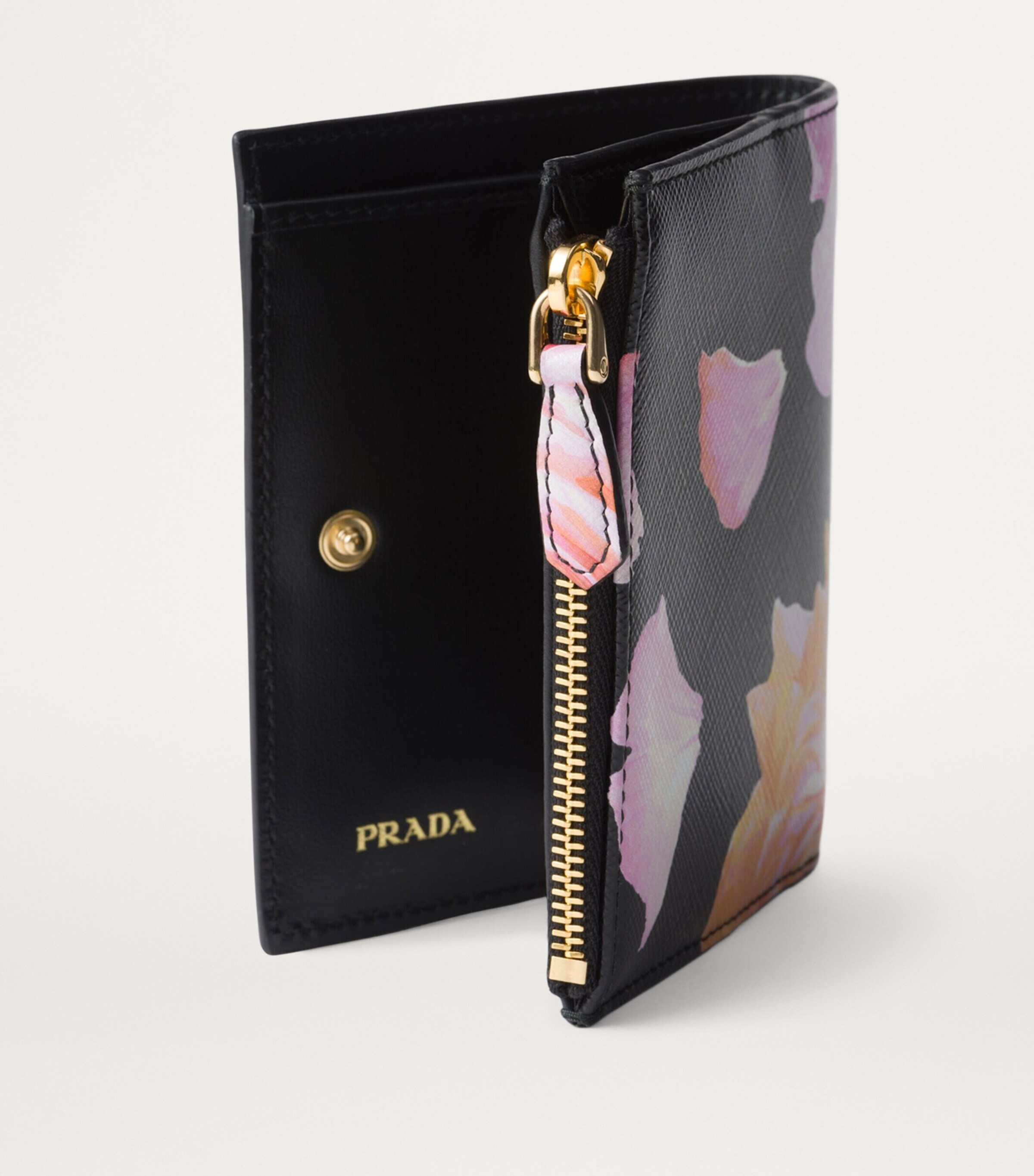 長財布 PRADA SAFFIANO ROSE PRINTED WALLET SAFFIANO（PRADA） プラダ 長財布 サフィアーノ レザー ピンク