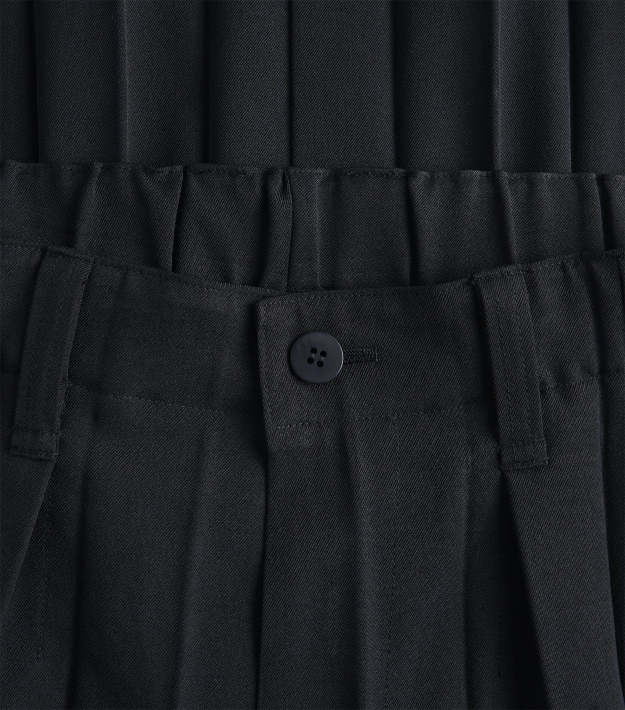 Homme Plissé Issey Miyake Mens Edge Pleat Straight Trousers Black Image 6