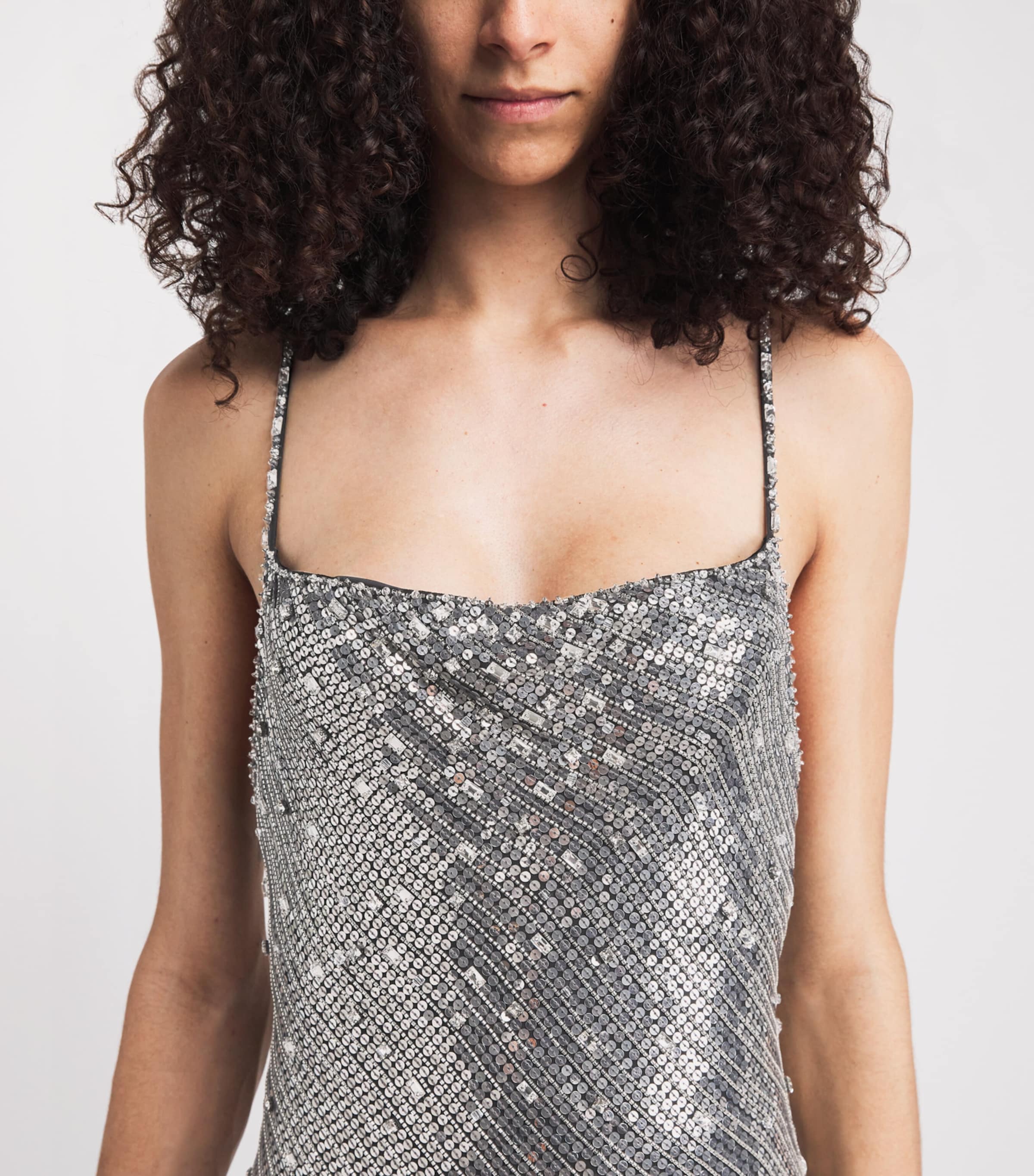 Jenny Packham Womens Sequin Foxx Gown Liquorice Image 3