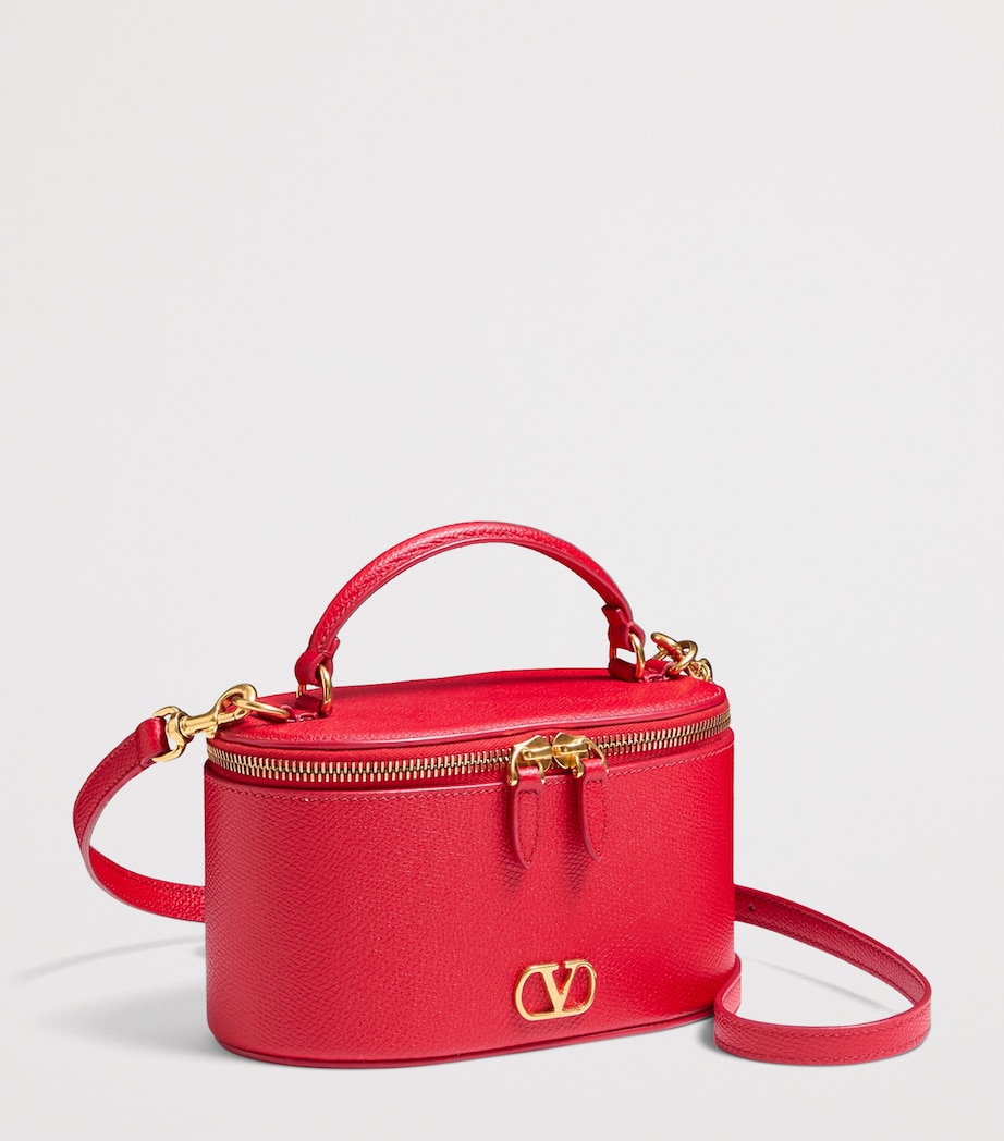 Mini Leather Vanity Case Top-Handle Bag JU5 Image 2