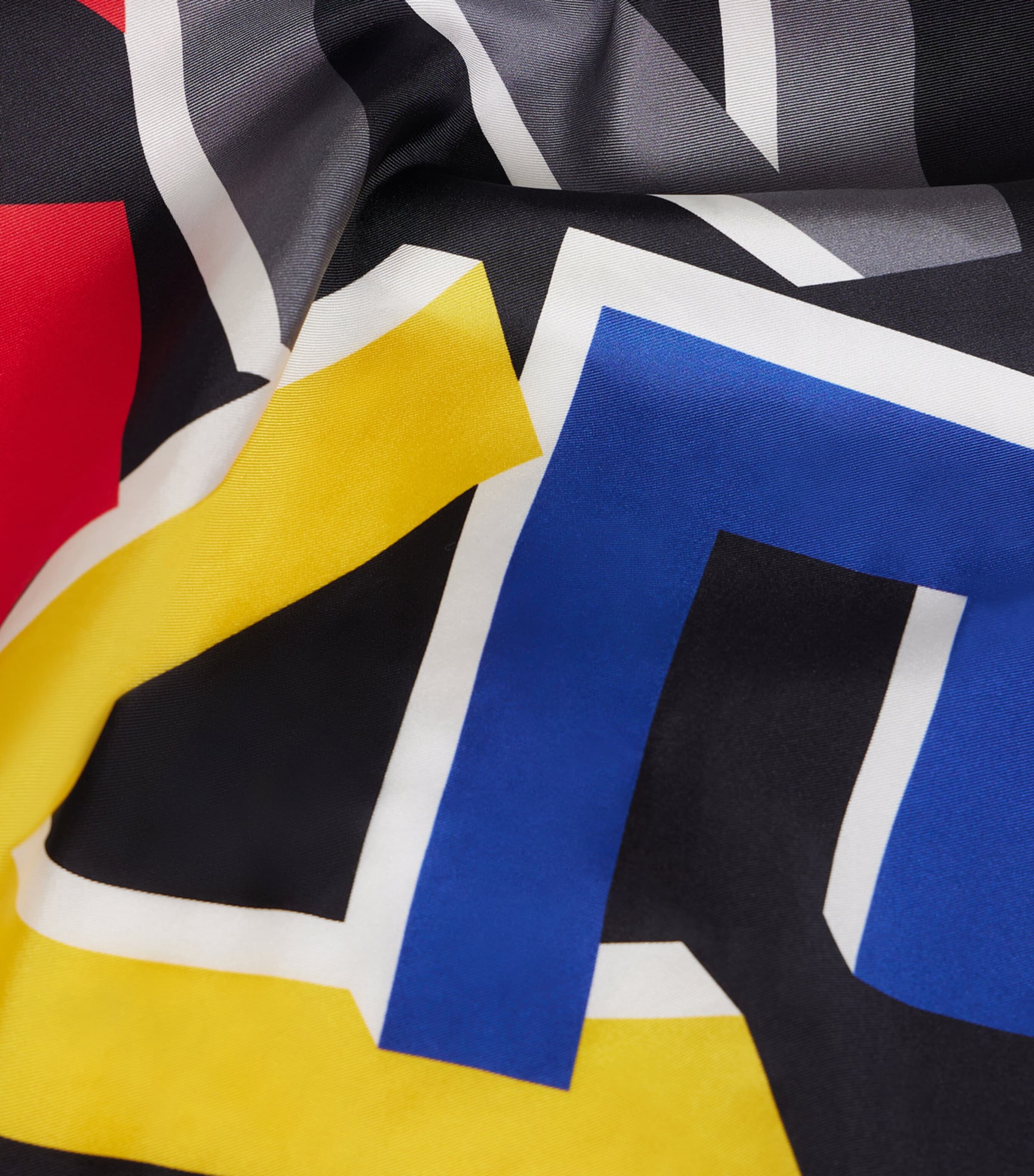 Givenchy Silk Logo Print Scarf Image 5