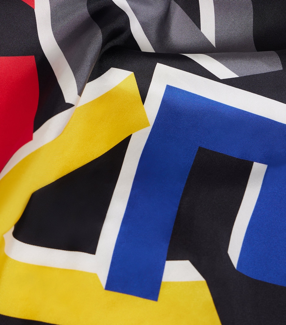Givenchy Silk Logo Print Scarf Image 5