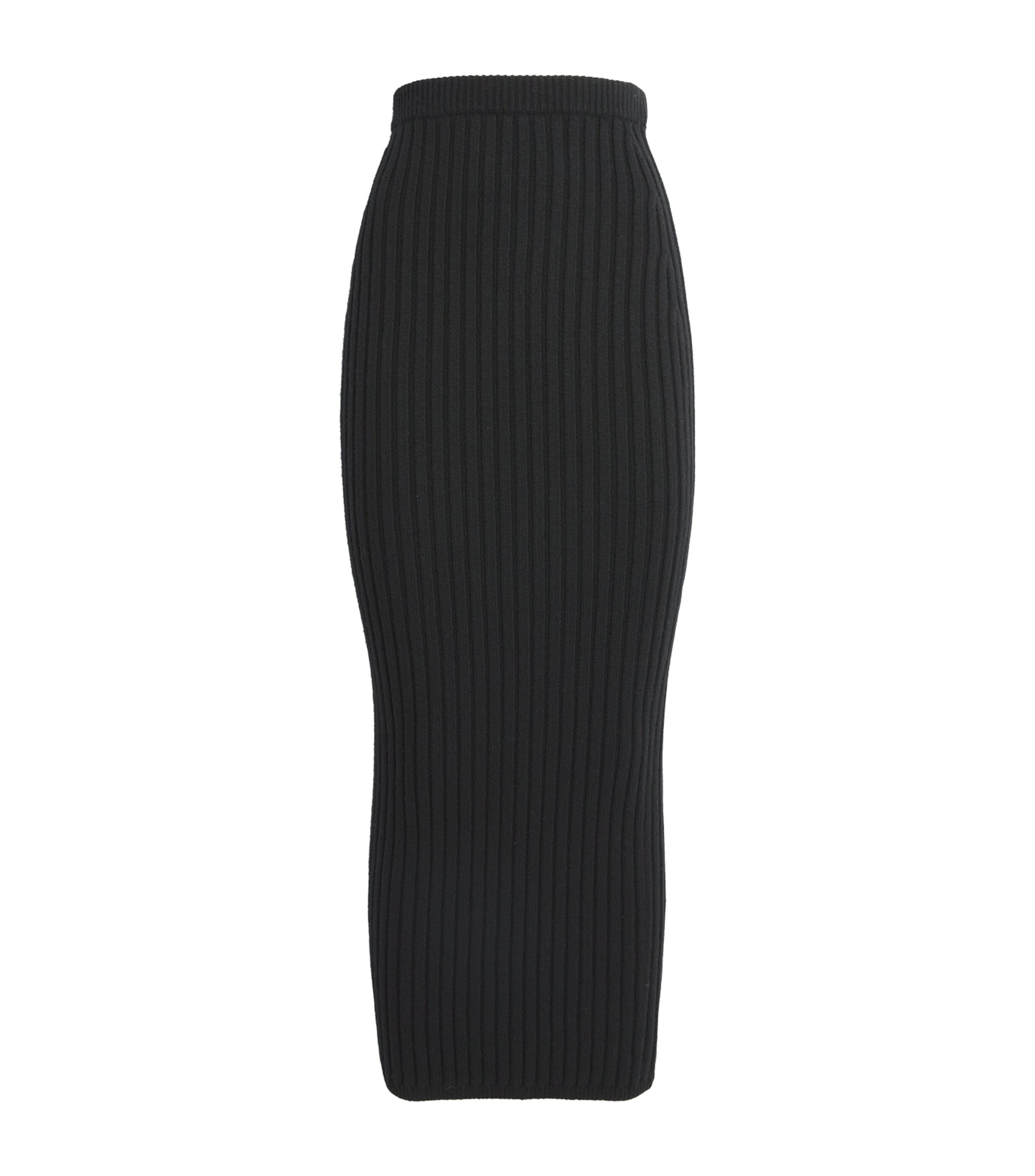 Wool-Cashmere-Blend Maxi Skirt BLACK Image 1