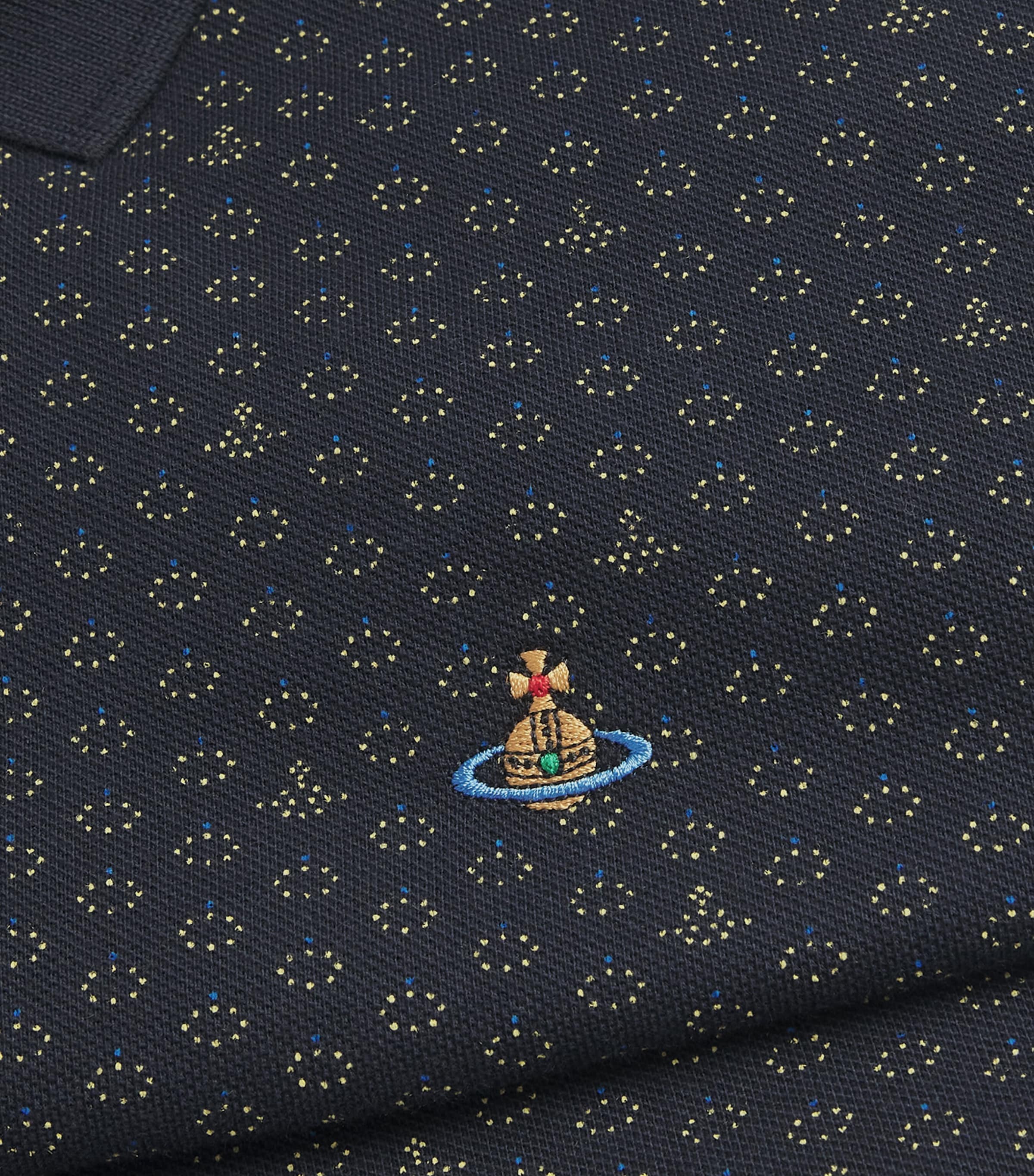 Cotton Mircro-Orb Polo Shirt K305 DOTS & ORBS Image 5