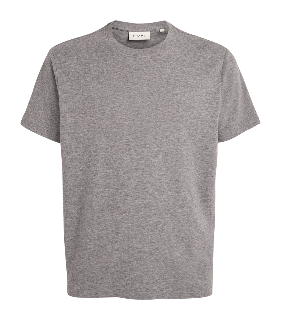 FRAME Mens Cotton Duo Fold T-Shirt Hgry Image 1