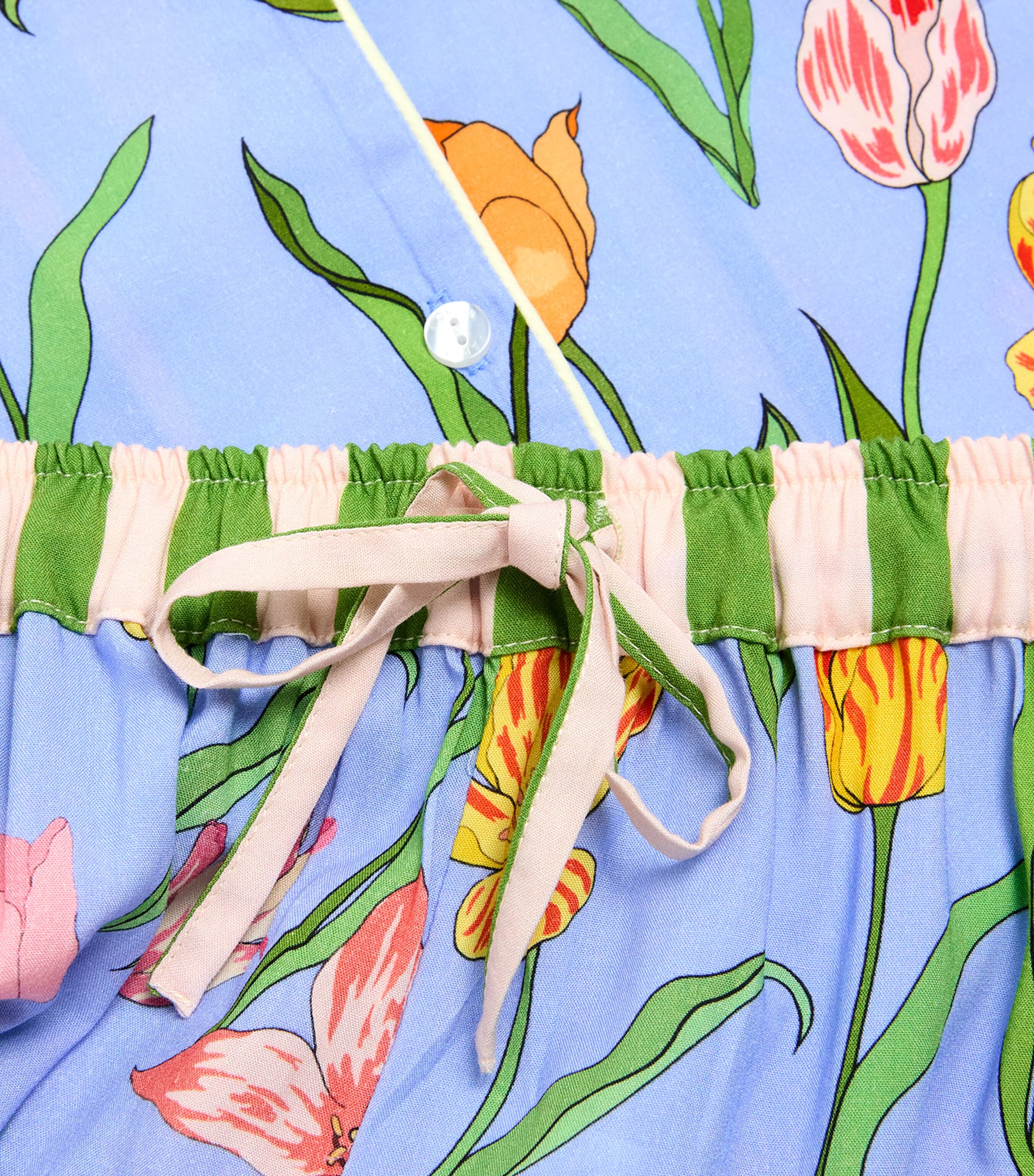 Tulips Pyjama Set (2-13 Years) BLUE Image 3