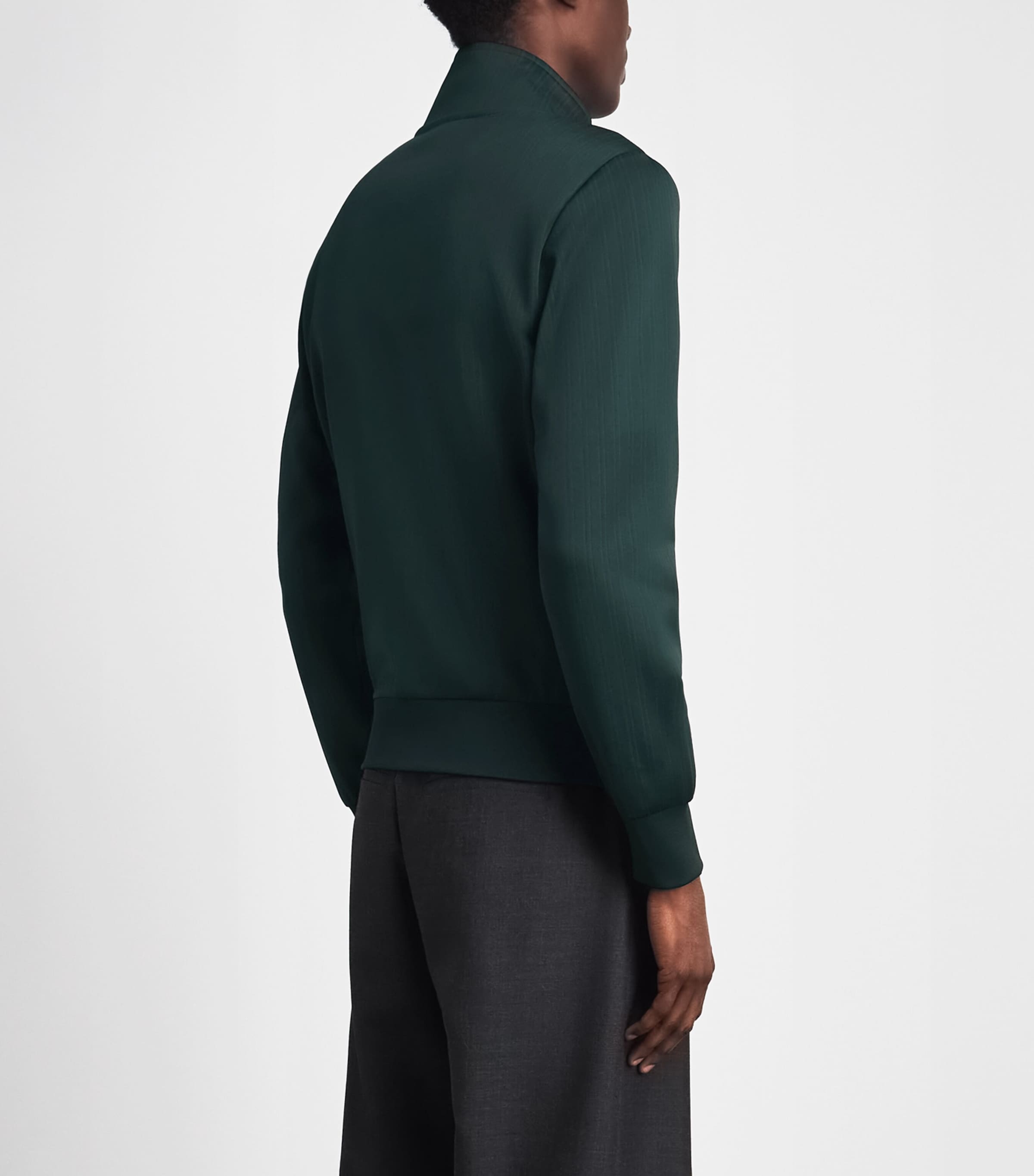 Lacoste Mens Crest Zip-Up Sweatshirt Qjp Varech Fonce Image 5