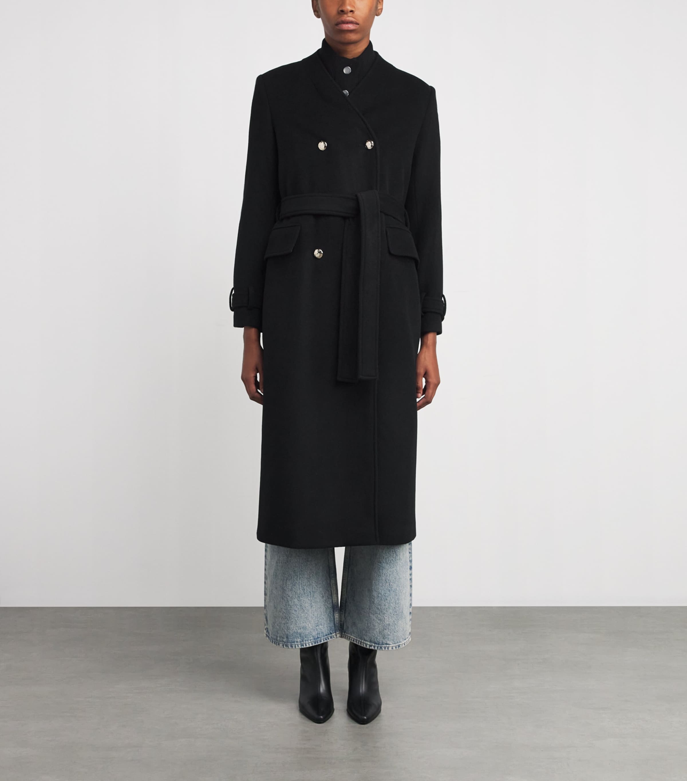 Wool-Blend Overcoat BLACK Image 3