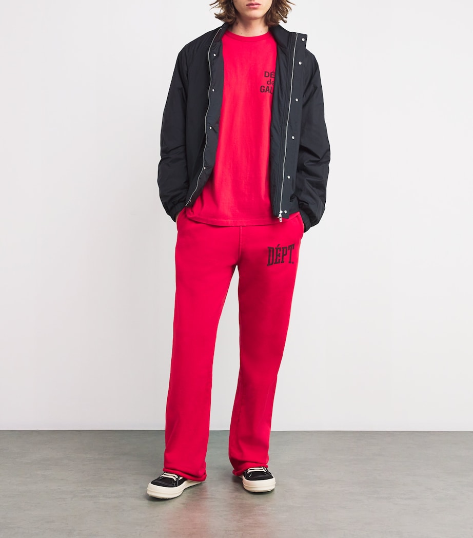 GALLERY DEPT. Mens Cotton Team Sweatpants Red Image 2