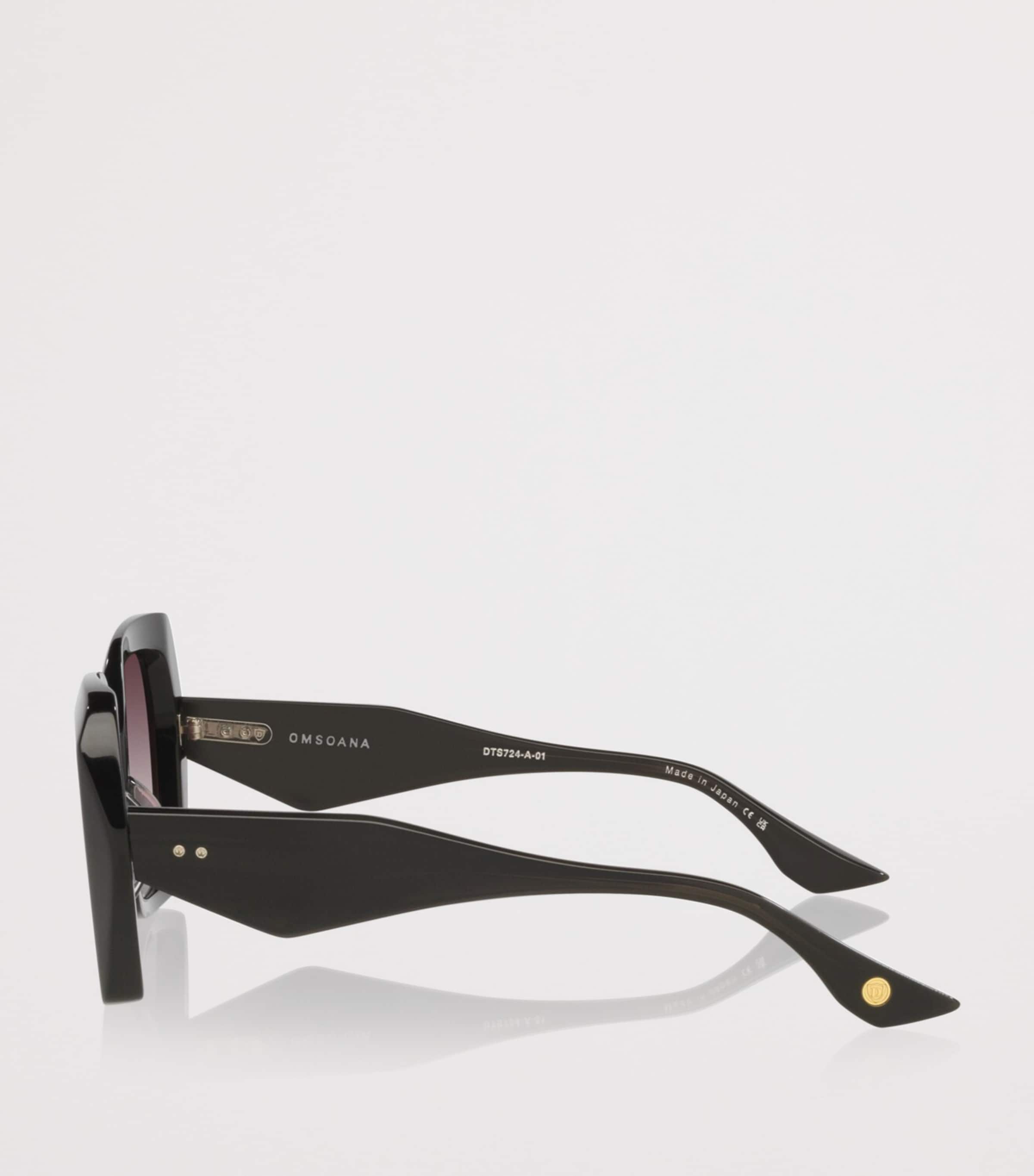 DITA Omsoana Angular Square Sunglasses Black Image 3