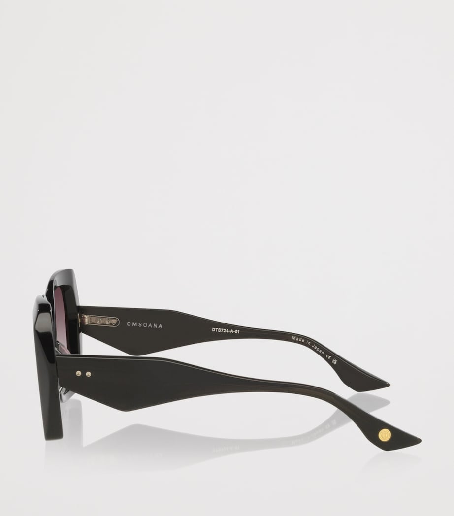 DITA Omsoana Angular Square Sunglasses Black Image 3
