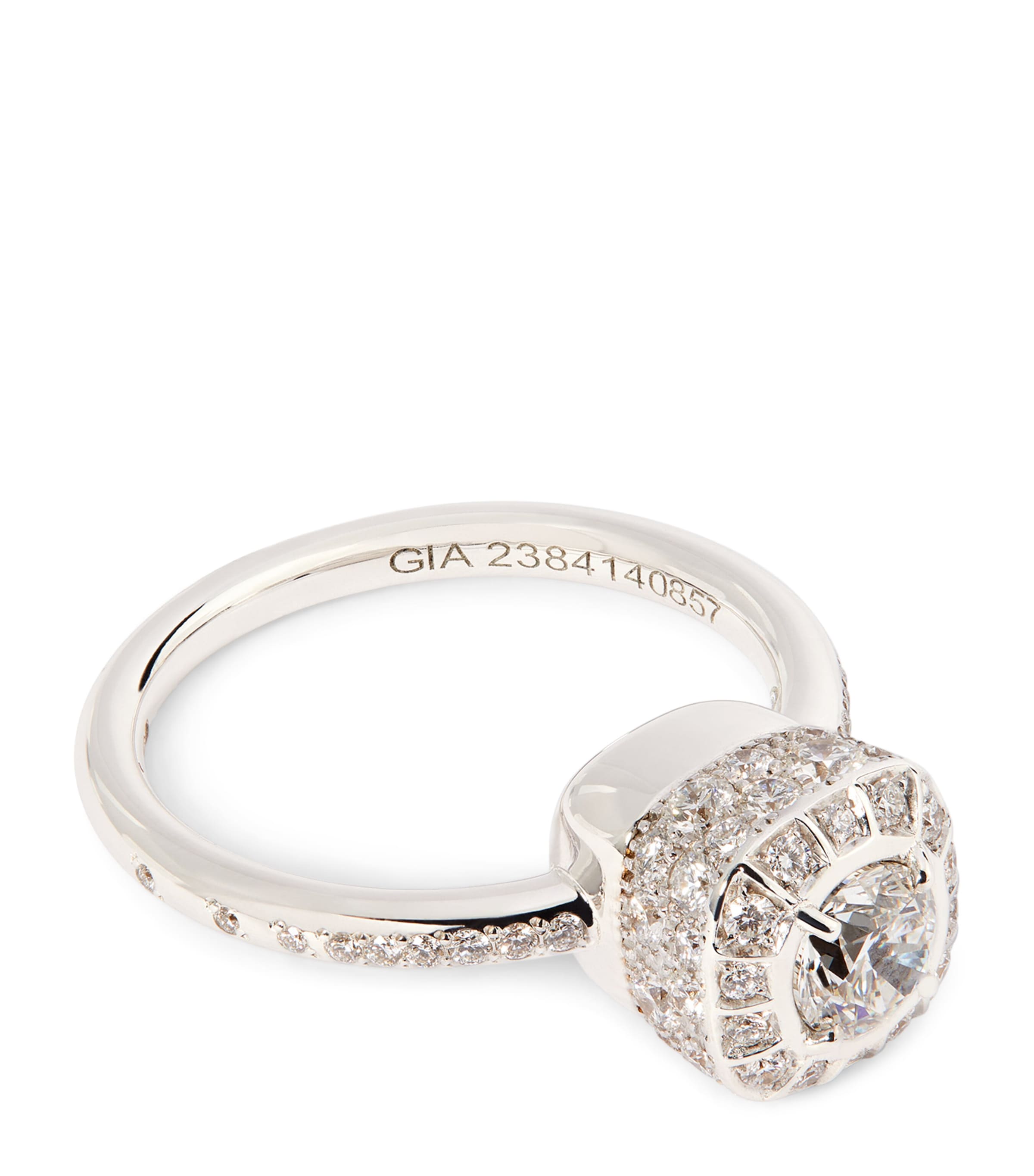 Pomellato White Gold And Diamond Nudo Petit Ring In White