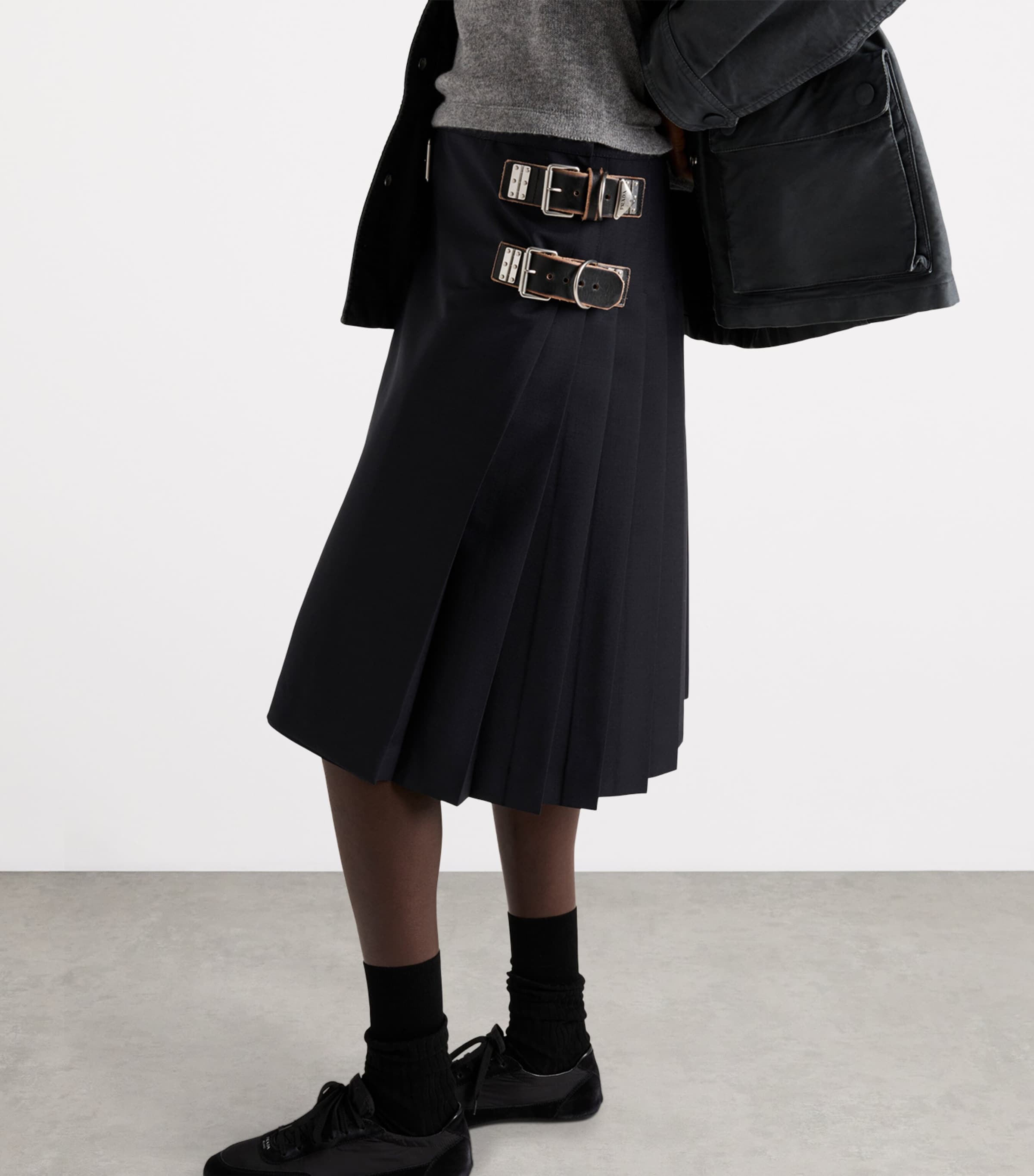 Mohair-Wool Skirt F0008 Image 5