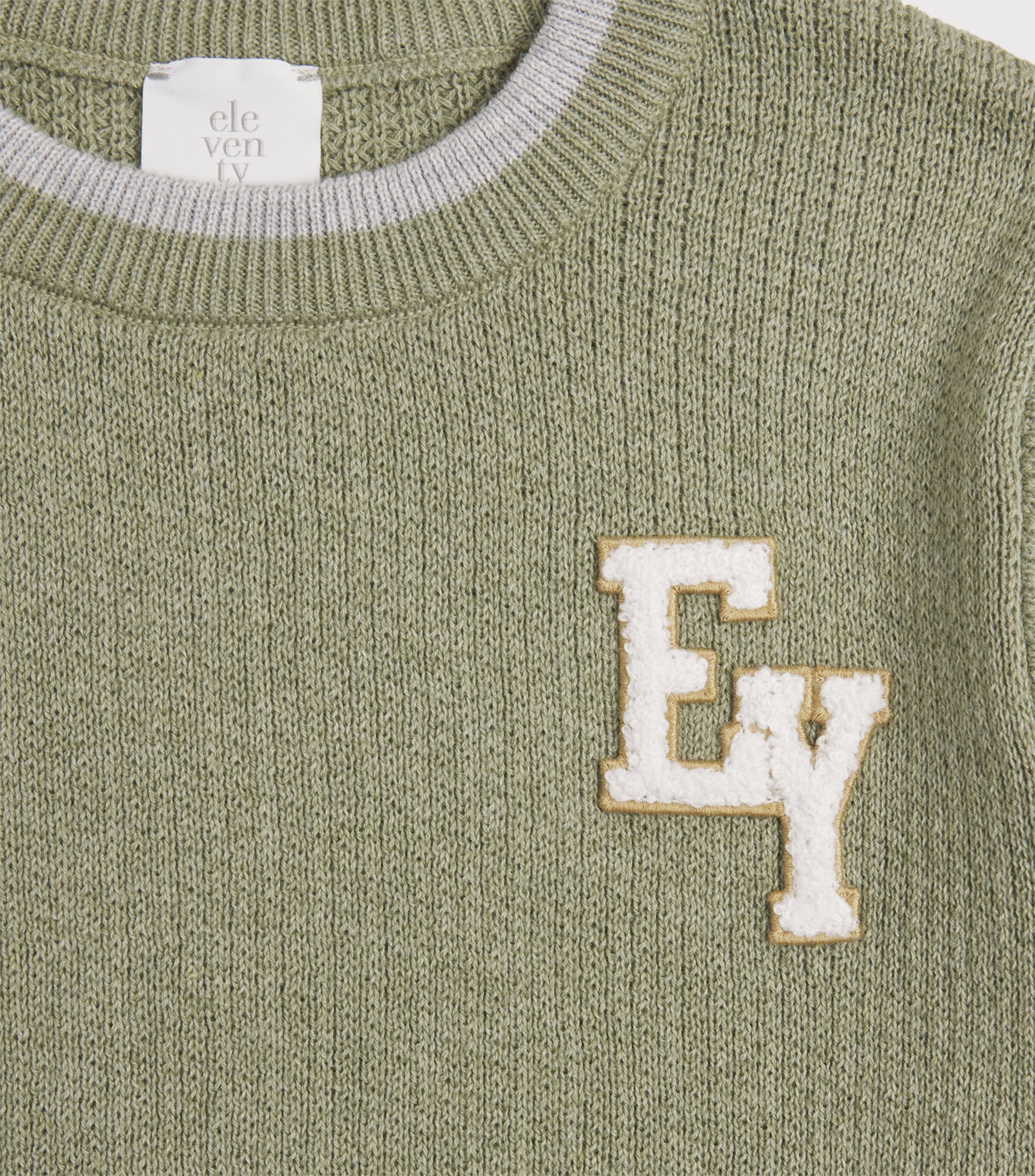 Eleventy Kids Cotton Logo Sweater (4-14 Years) Image 3