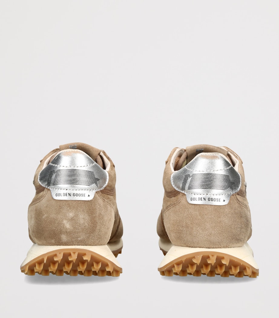 Golden Goose Suede Marathon Sneakers Tan Comb Image 4