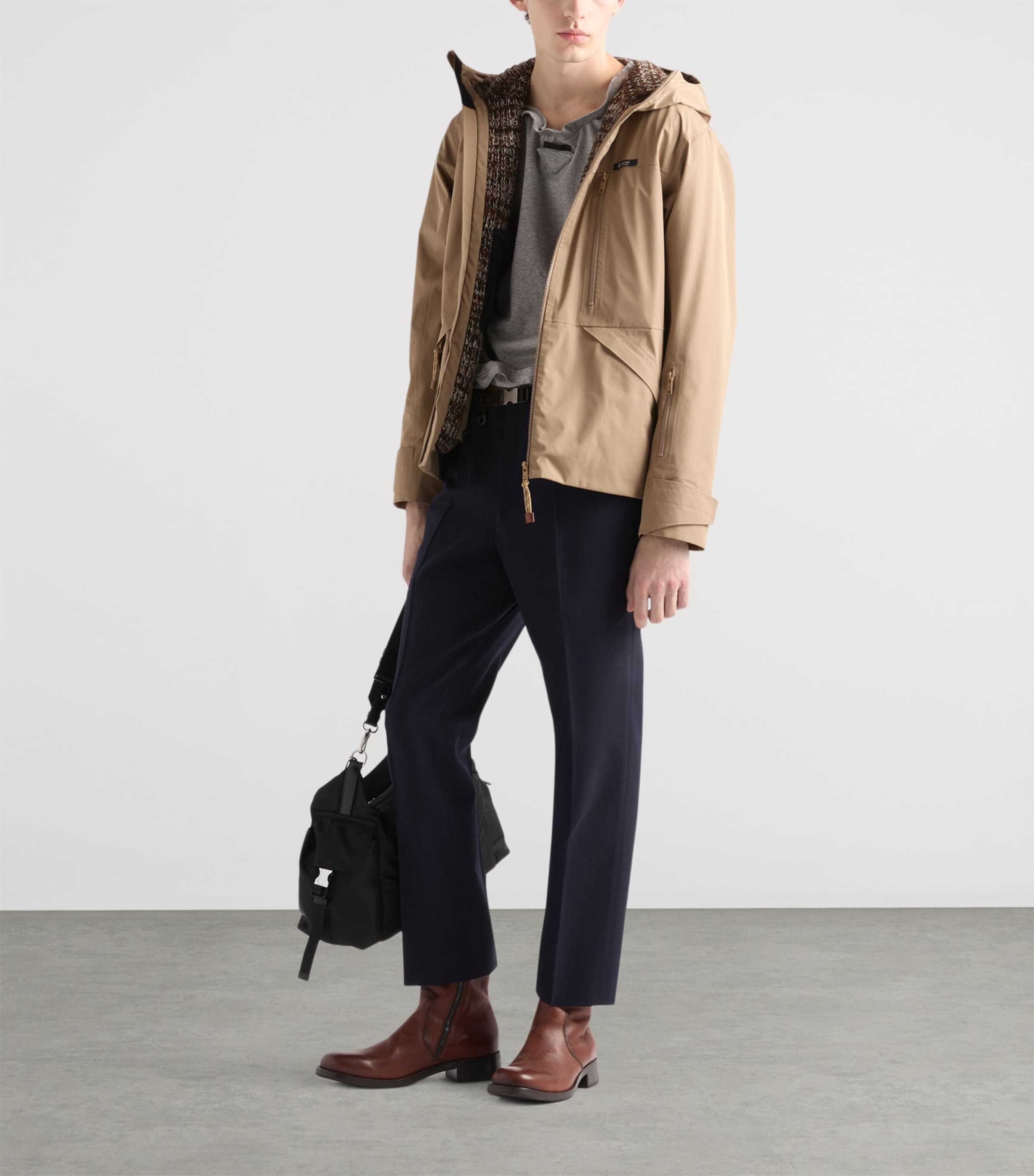 Technical Hooded Jacket F0241 Image 2