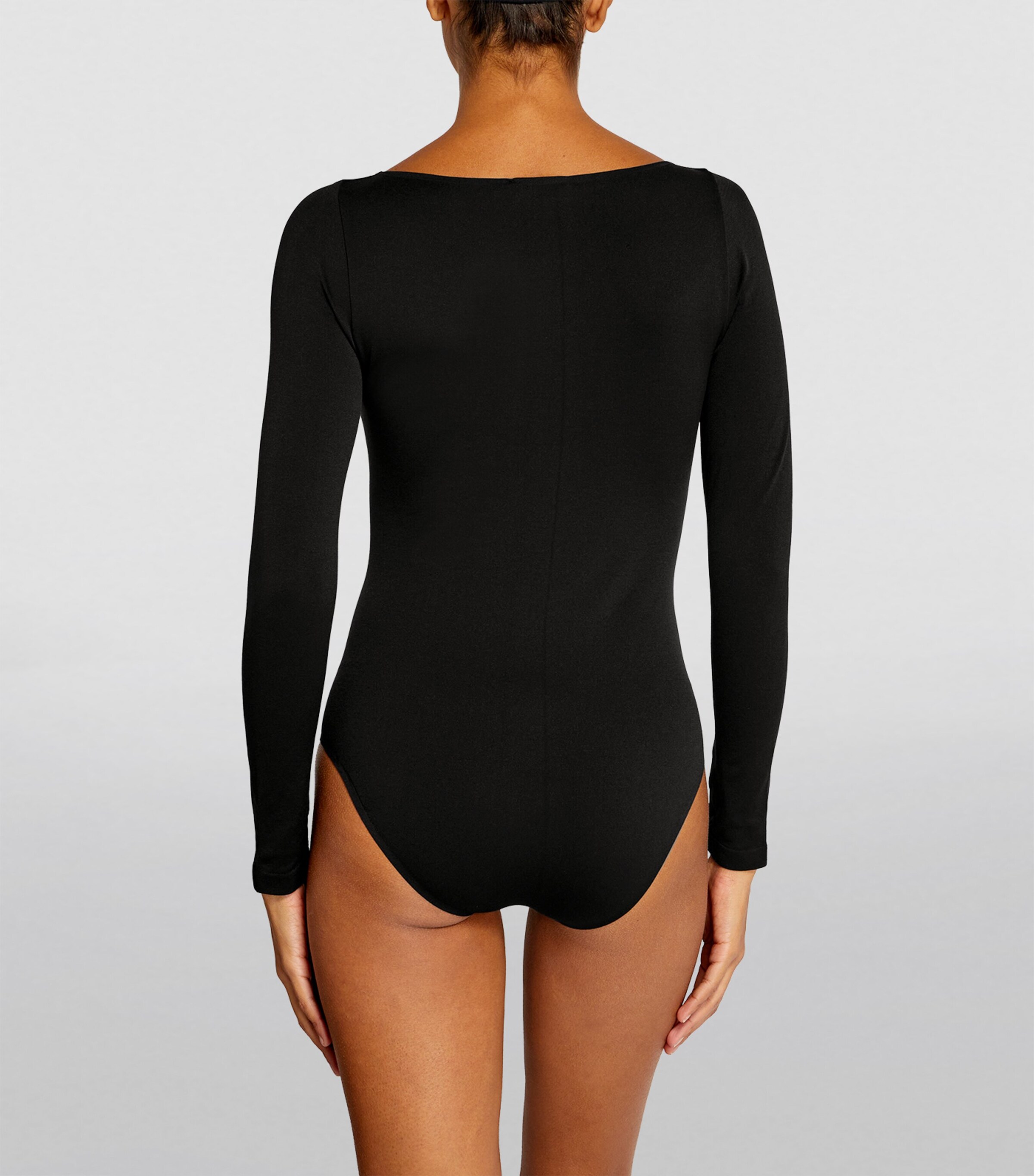 Long-Sleeved Bodysuit 3009 BLACK Image 4