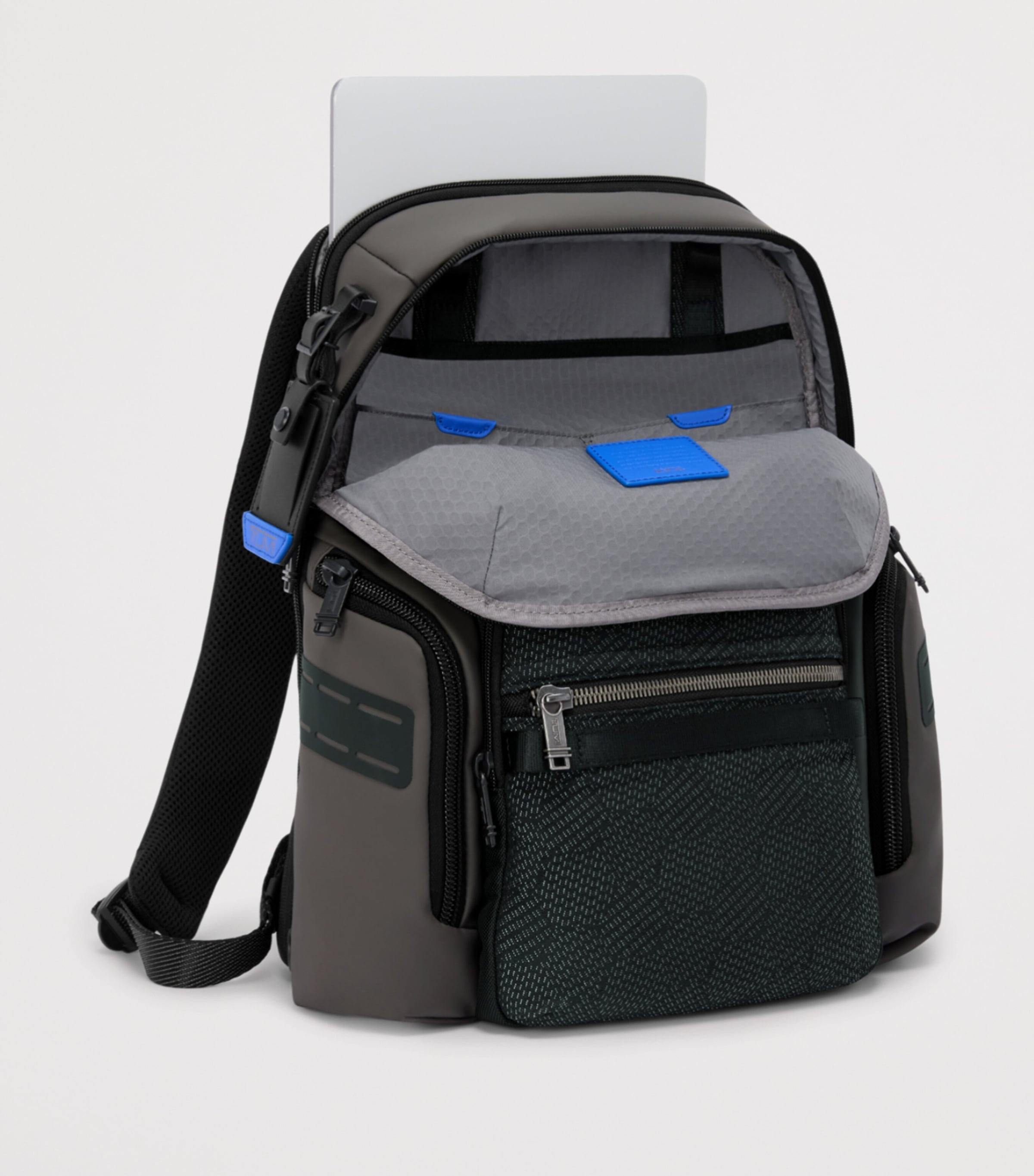 Tumi Alpha Bravo Navigation Backpack Black Geomatric Image 2